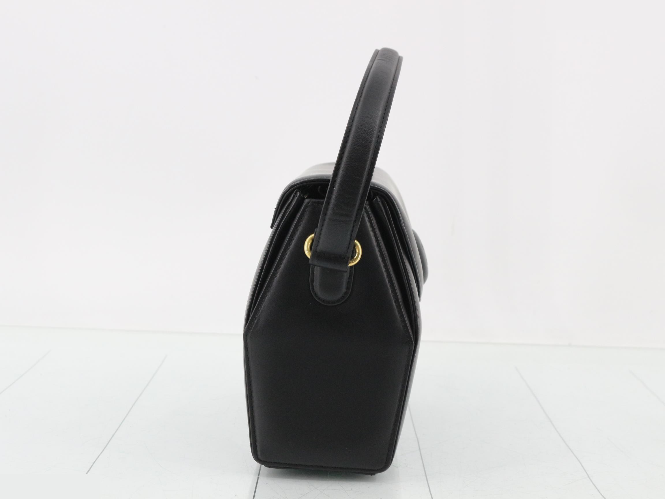 one shoulder bag leather black — view 4