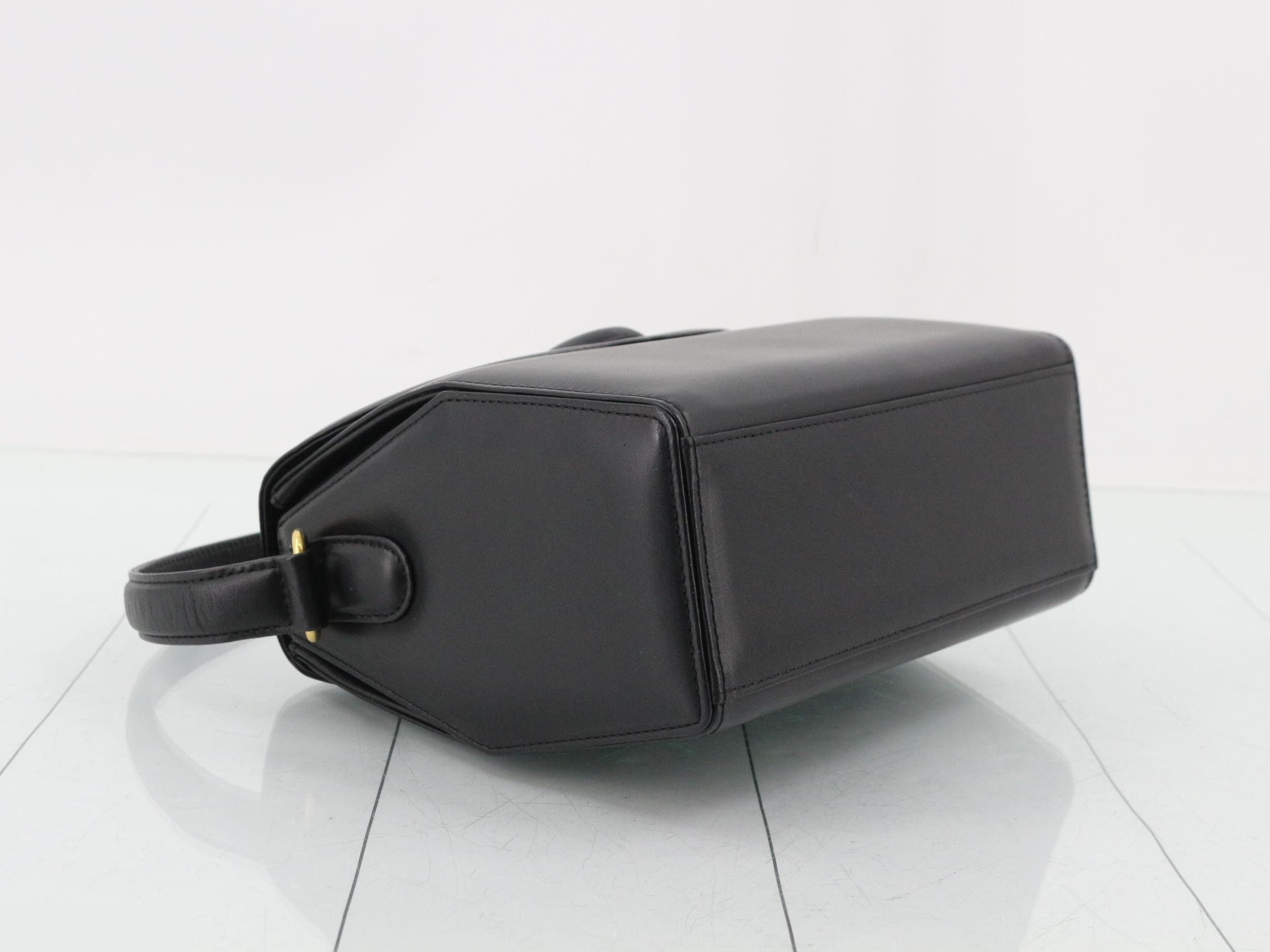 one shoulder bag leather black — view 5