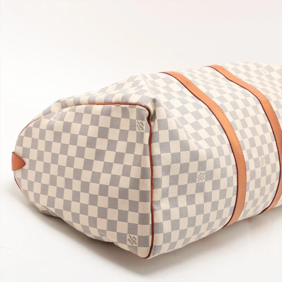 Damier Azur Keepall 50 N41430 MB4068 White with initials — view 4