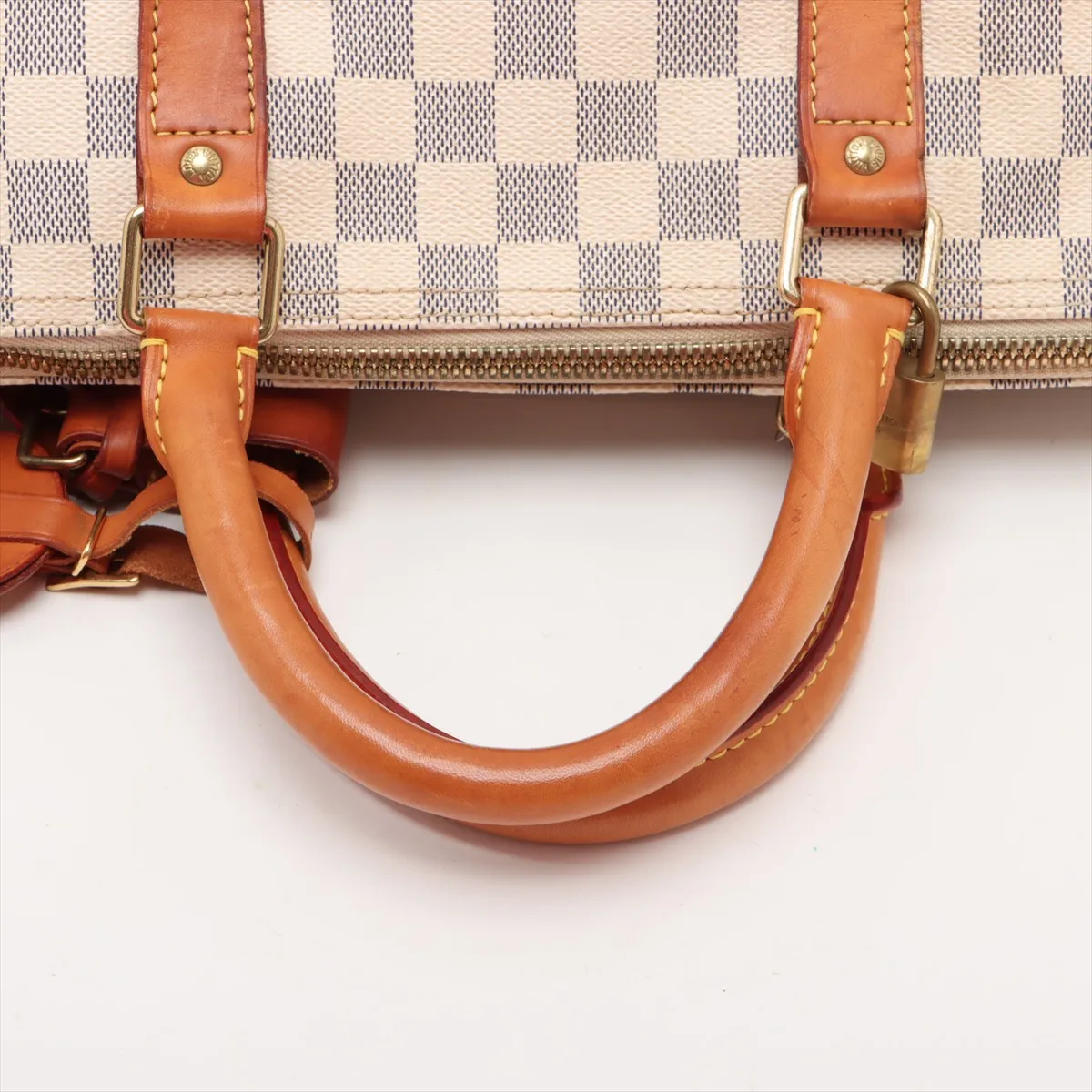 Damier Azur Keepall 50 N41430 MB4068 White with initials — view 5
