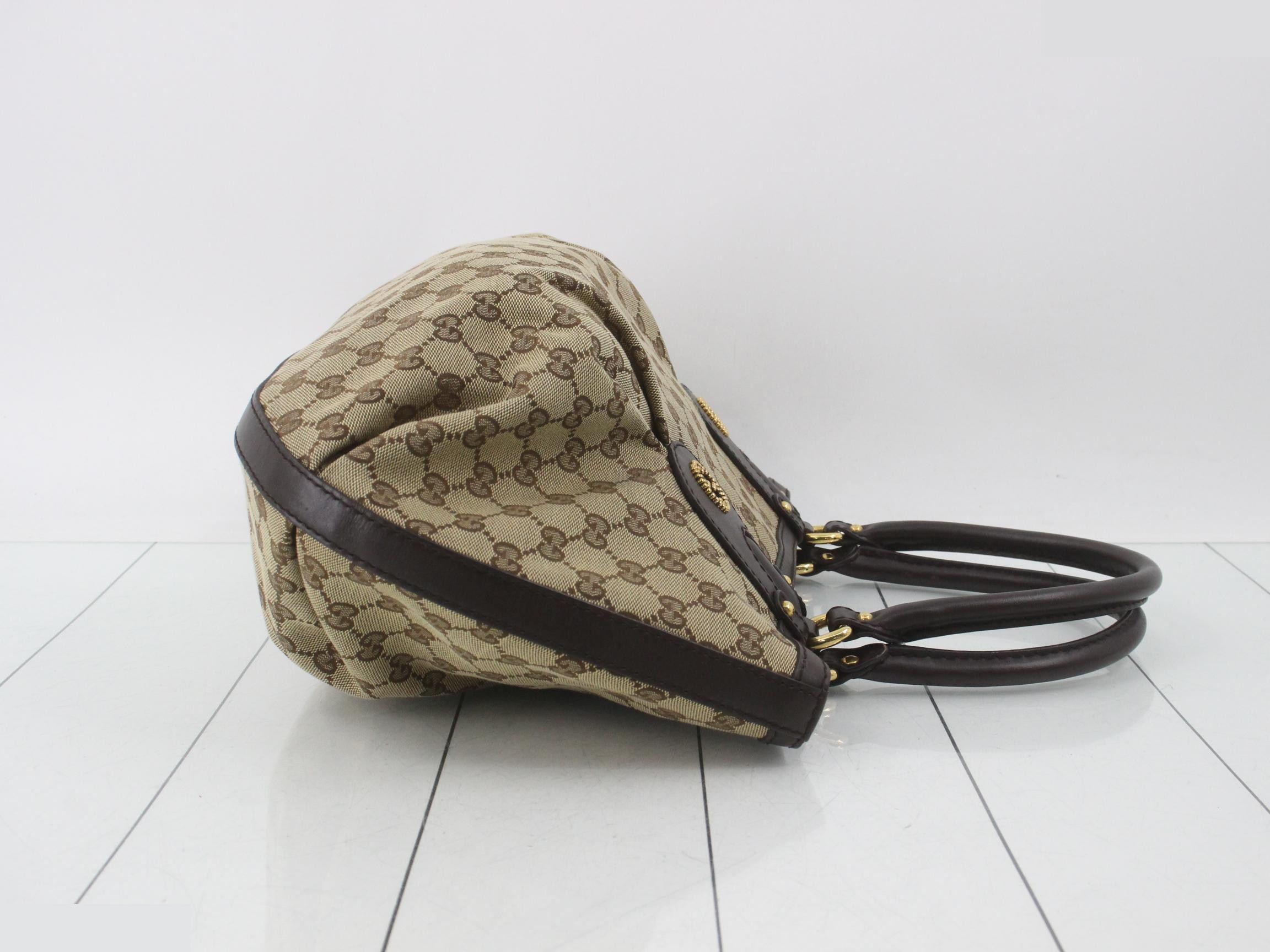 GG Canvas Studded Handbag — view 3