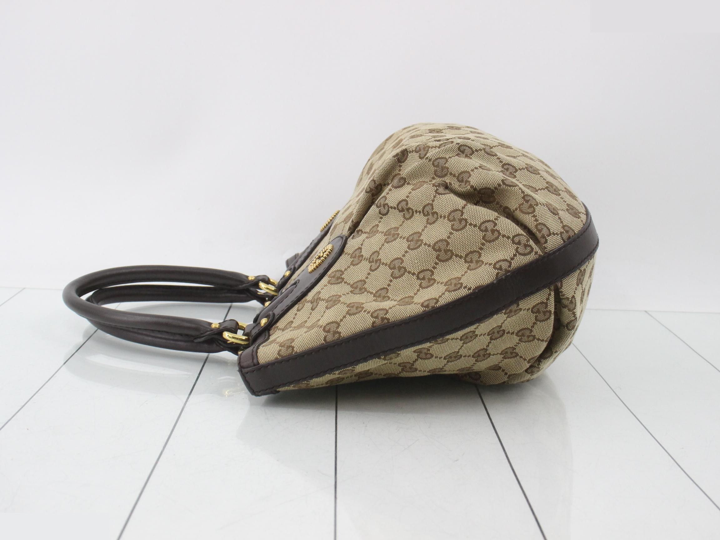 GG Canvas Studded Handbag — view 4