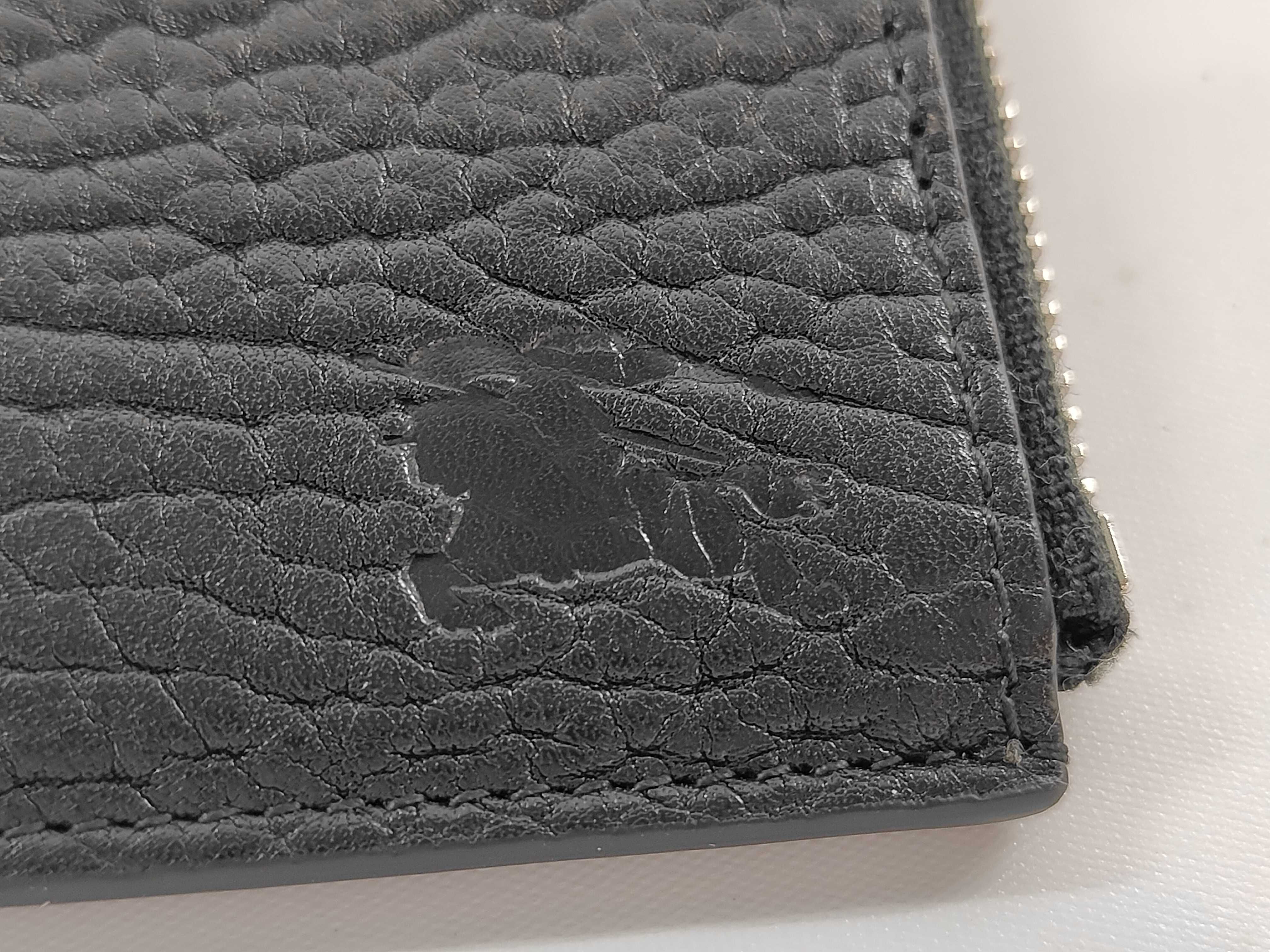 Black Calfskin Chain Card Case — view 9