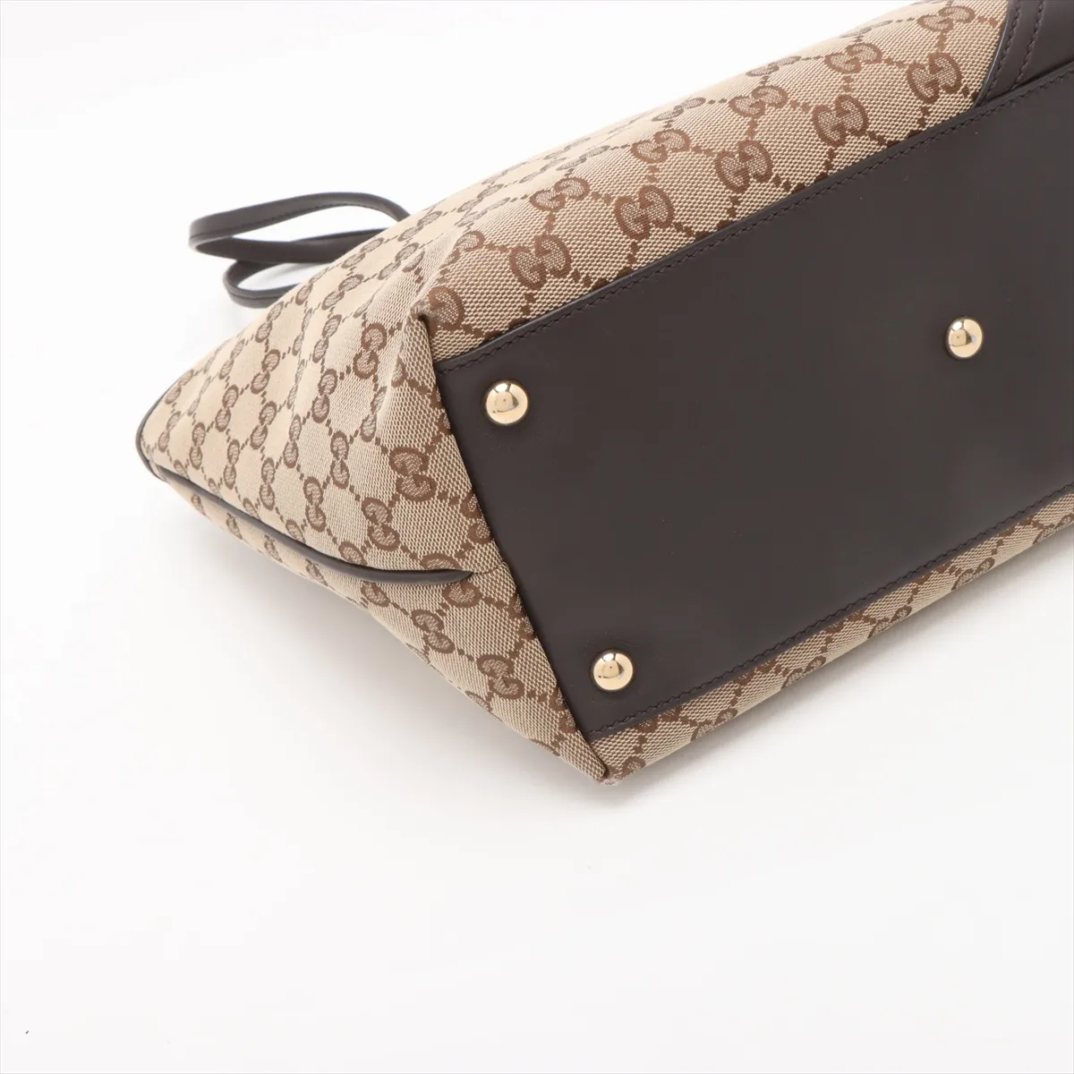 GG canvas x leather tote bag beige x brown 169946 — view 4