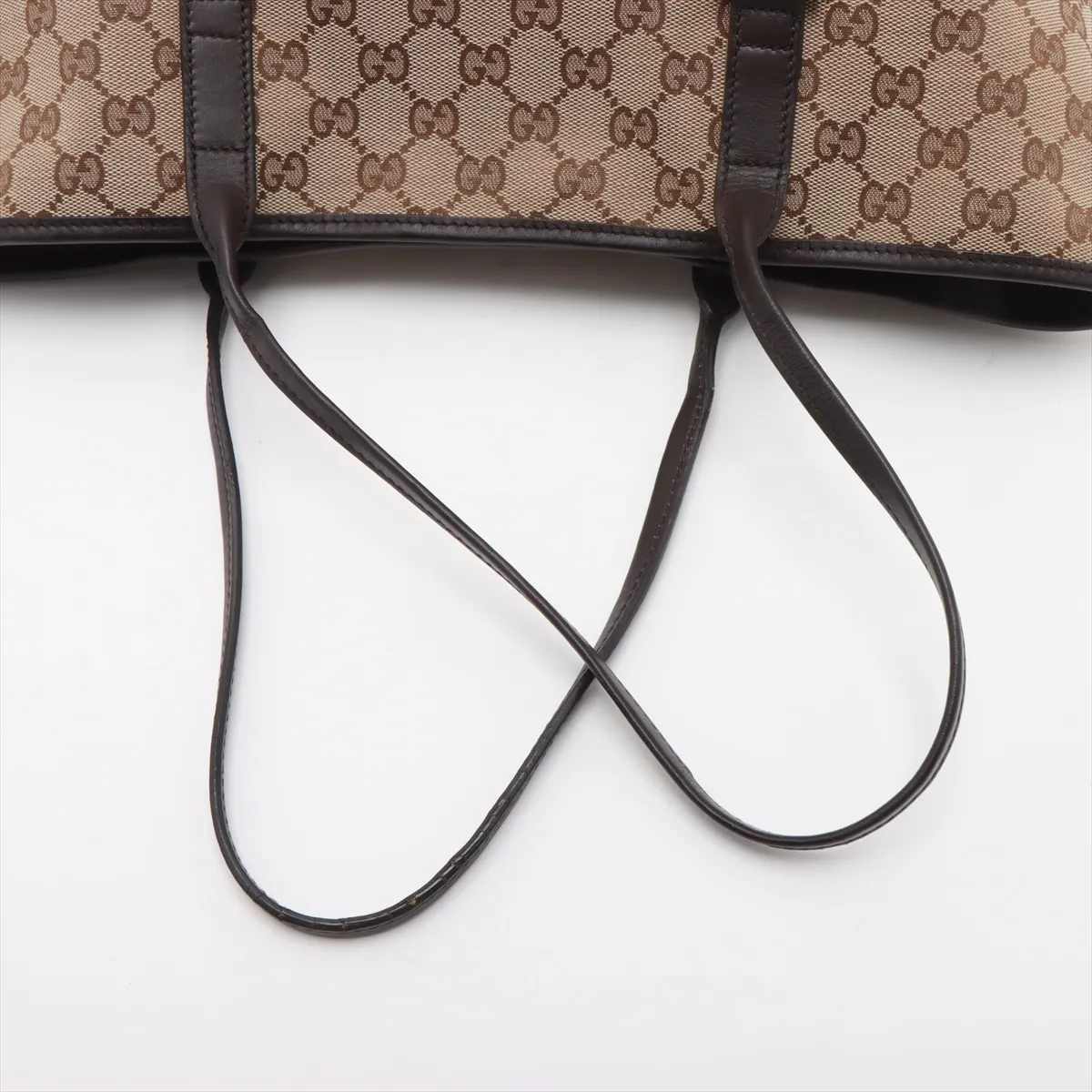 GG canvas x leather tote bag beige x brown 169946 — view 5