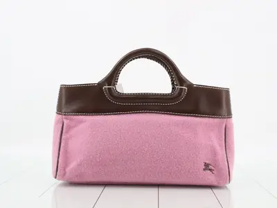 Blue Label handbag, pink x brown