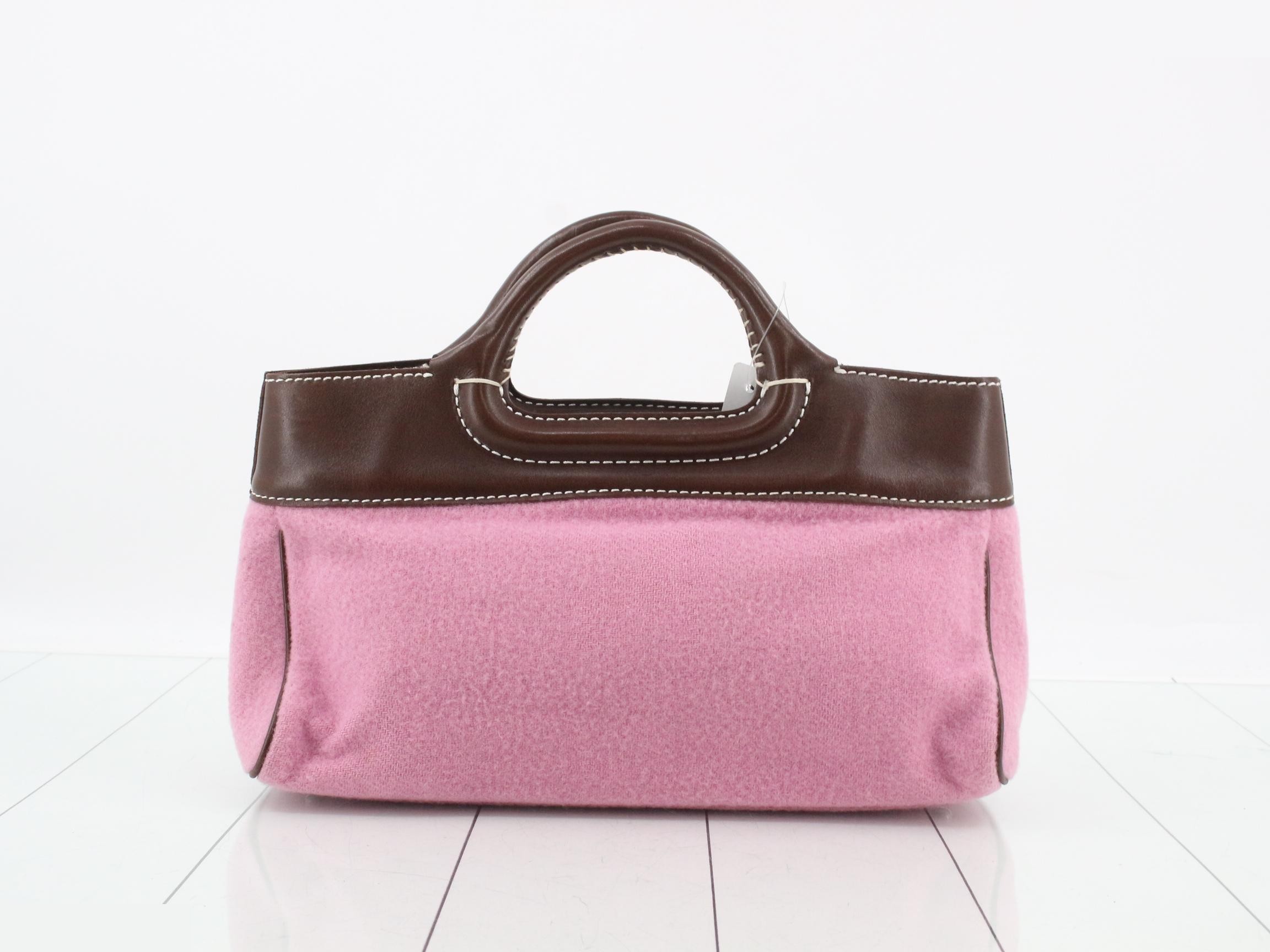 Blue Label handbag, pink x brown — view 2
