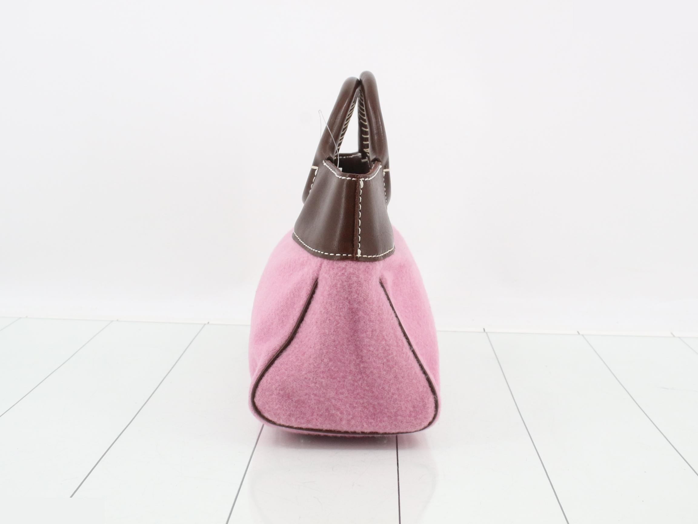 Blue Label handbag, pink x brown — view 4