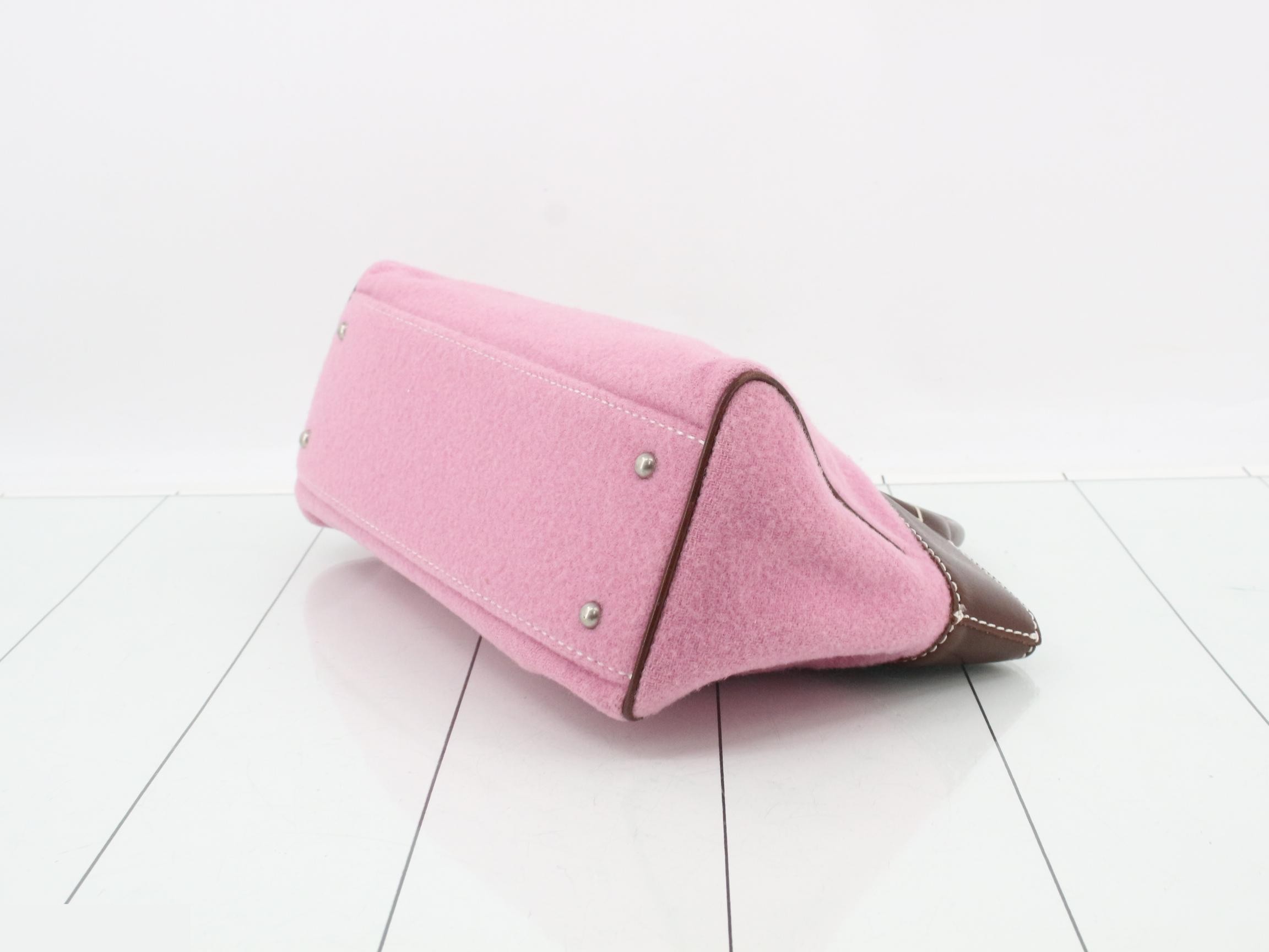 Blue Label handbag, pink x brown — view 6