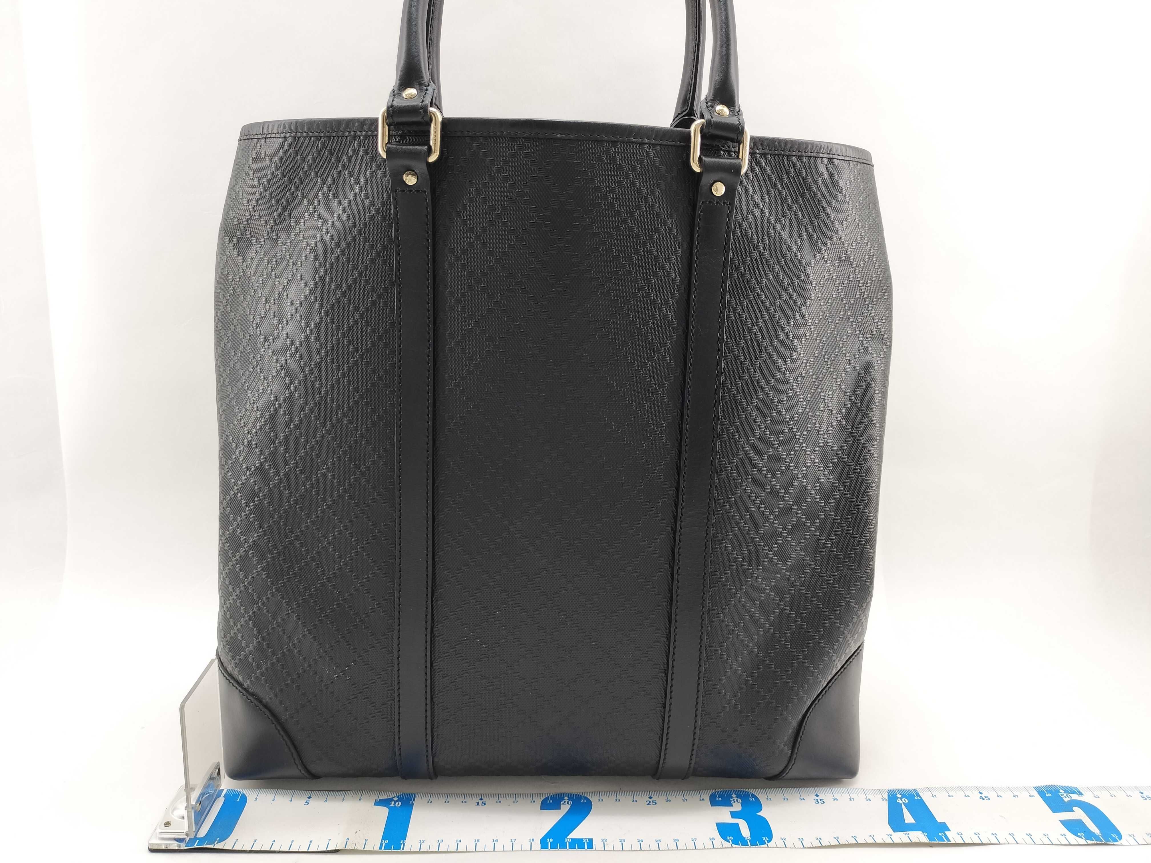 Diamante Leather Tote Bag, Black, Serial Tote Bag — view 2