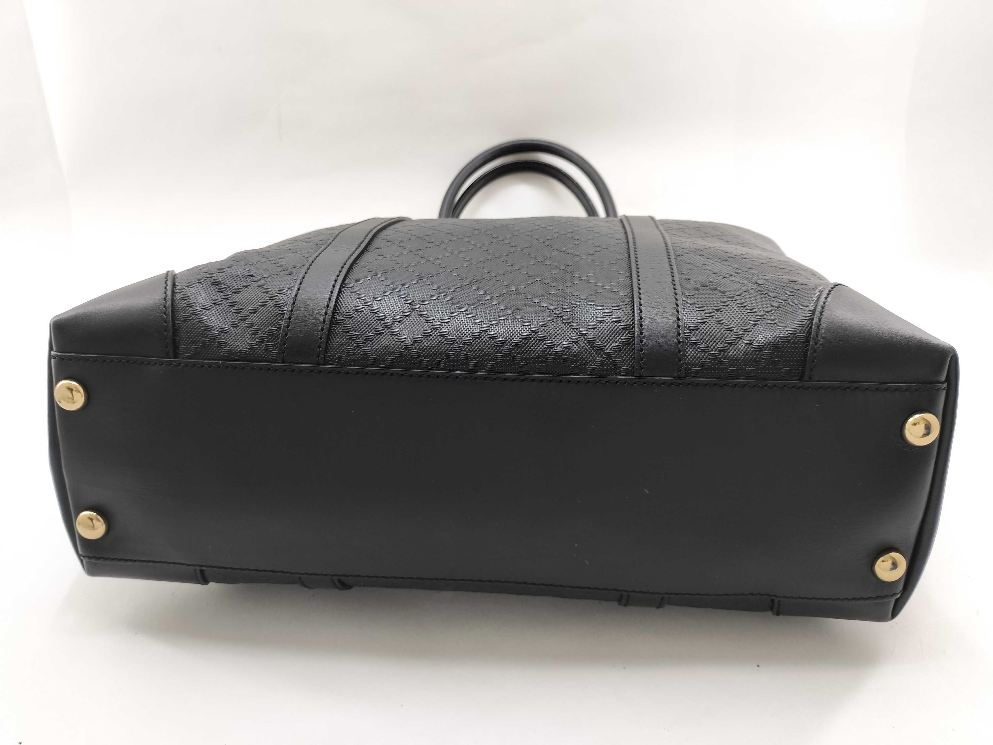 Diamante Leather Tote Bag, Black, Serial Tote Bag — view 3