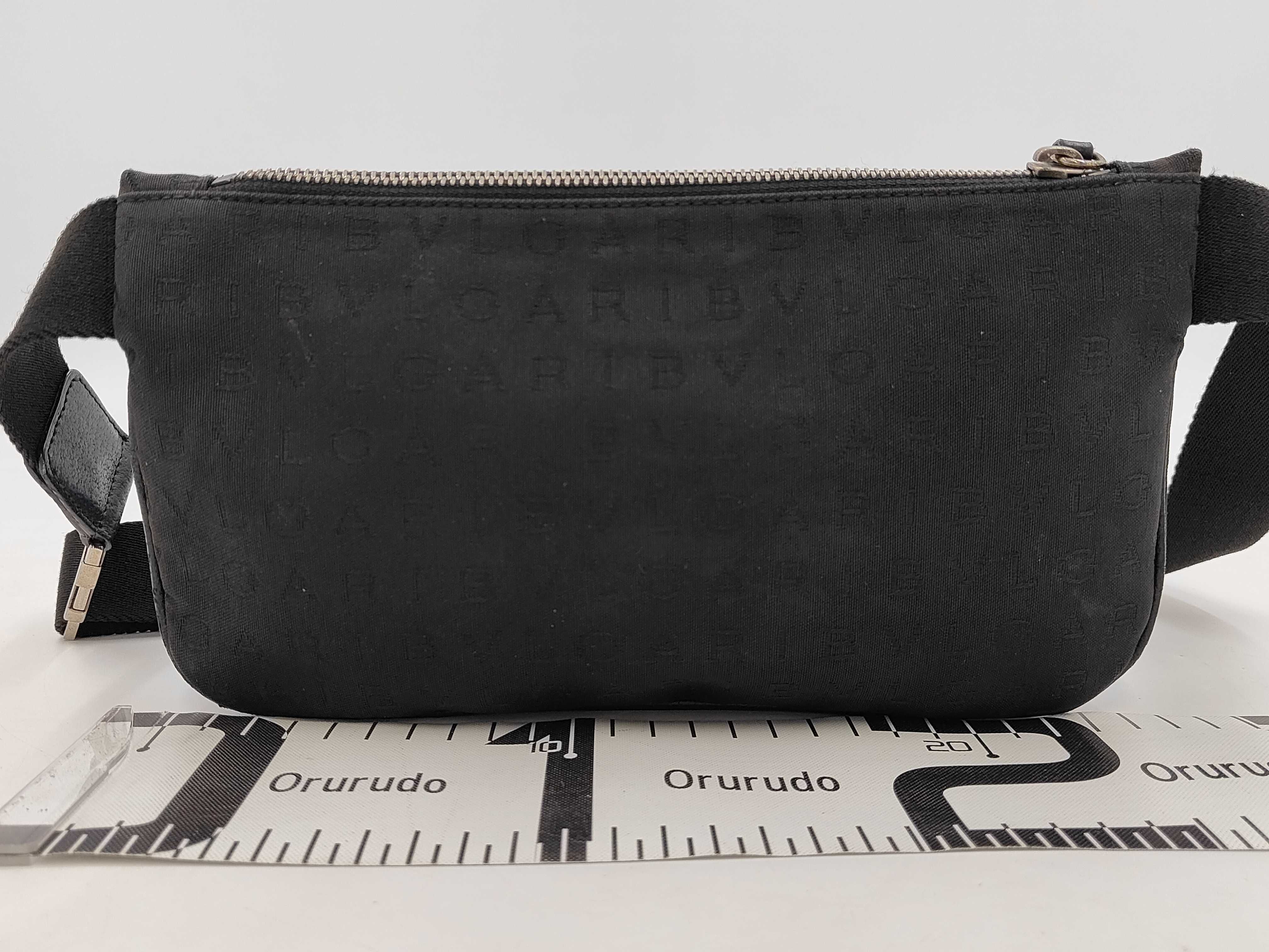 Bulgari Waist Bag Black Canvas Waist Bag — view 2