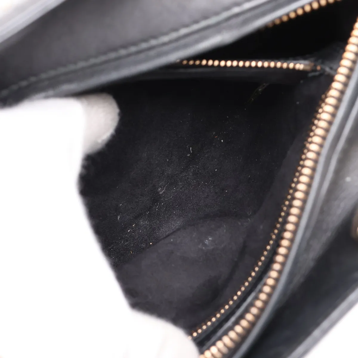 Lady Dior Leather x Sequin 2-Way Handbag, Black — view 9