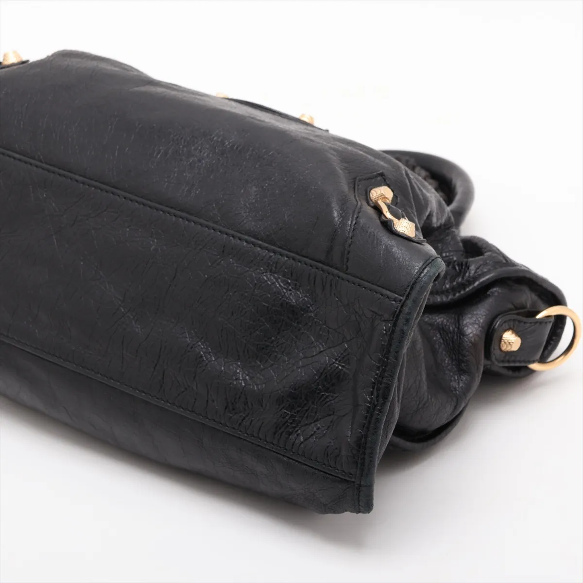 The Giant City 281770 Leather 2-Way Handbag Black 281770 — view 3