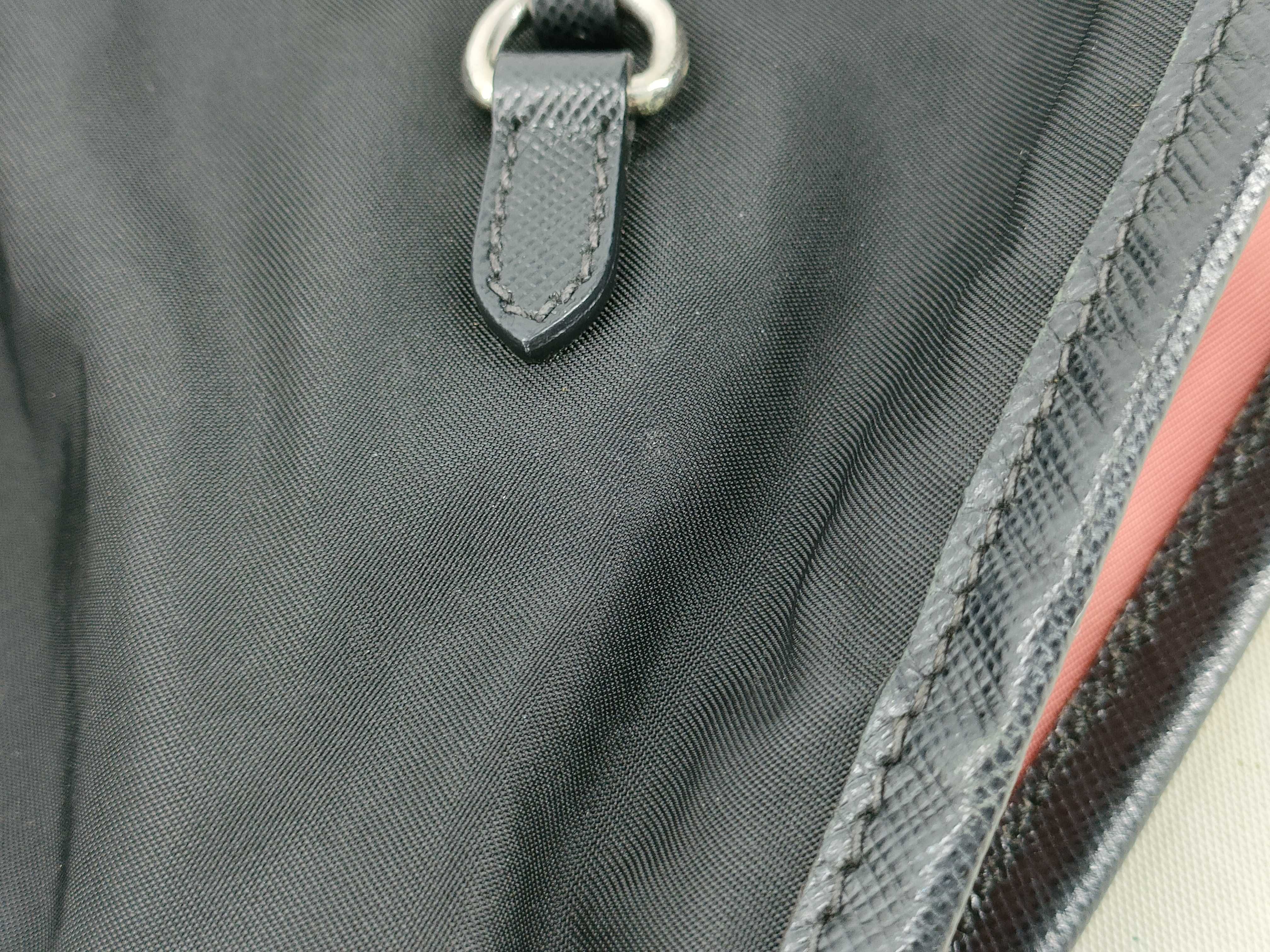 nylon tote bag, black nylon tote bag — view 14