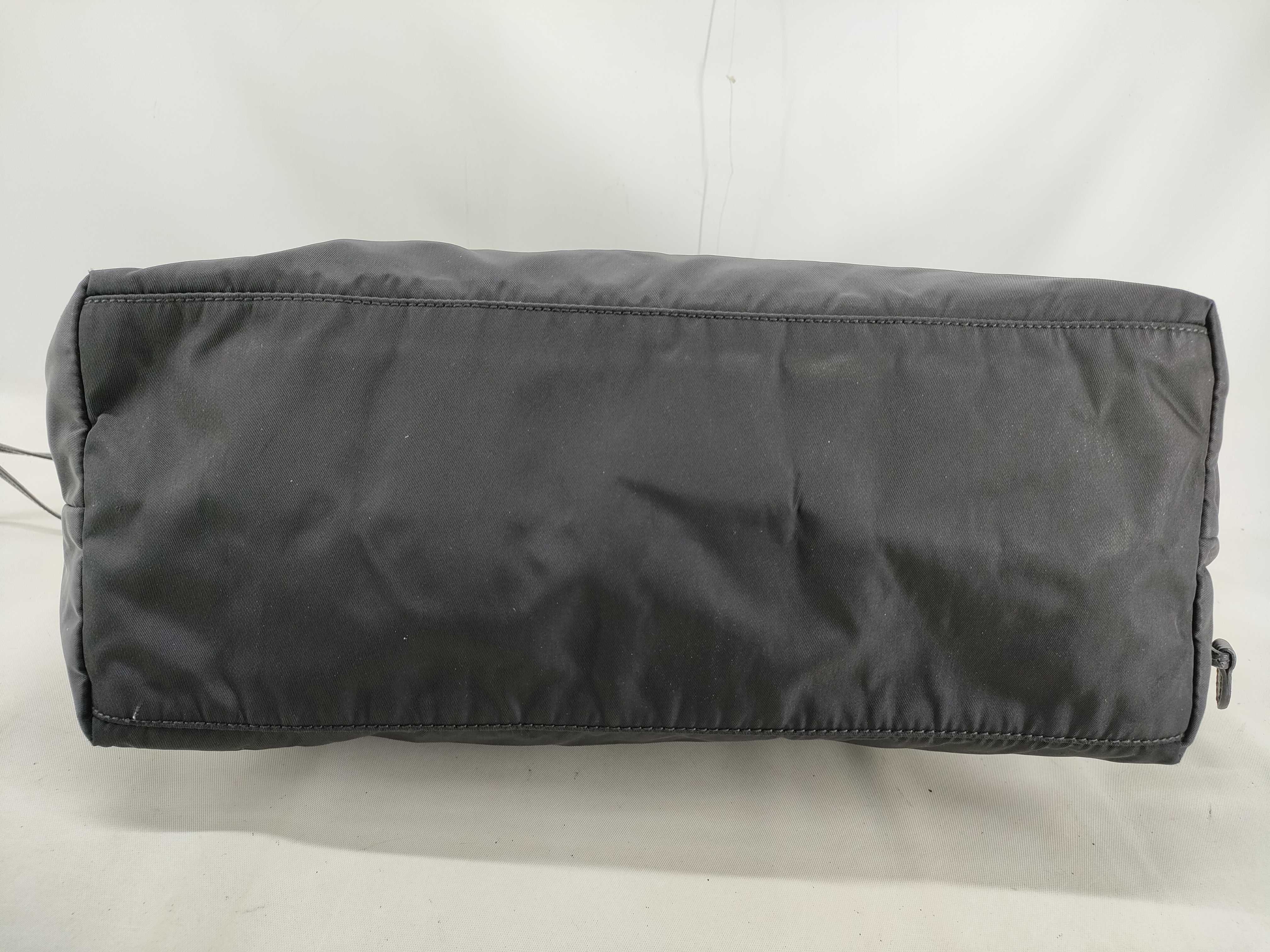 nylon tote bag, black nylon tote bag — view 3