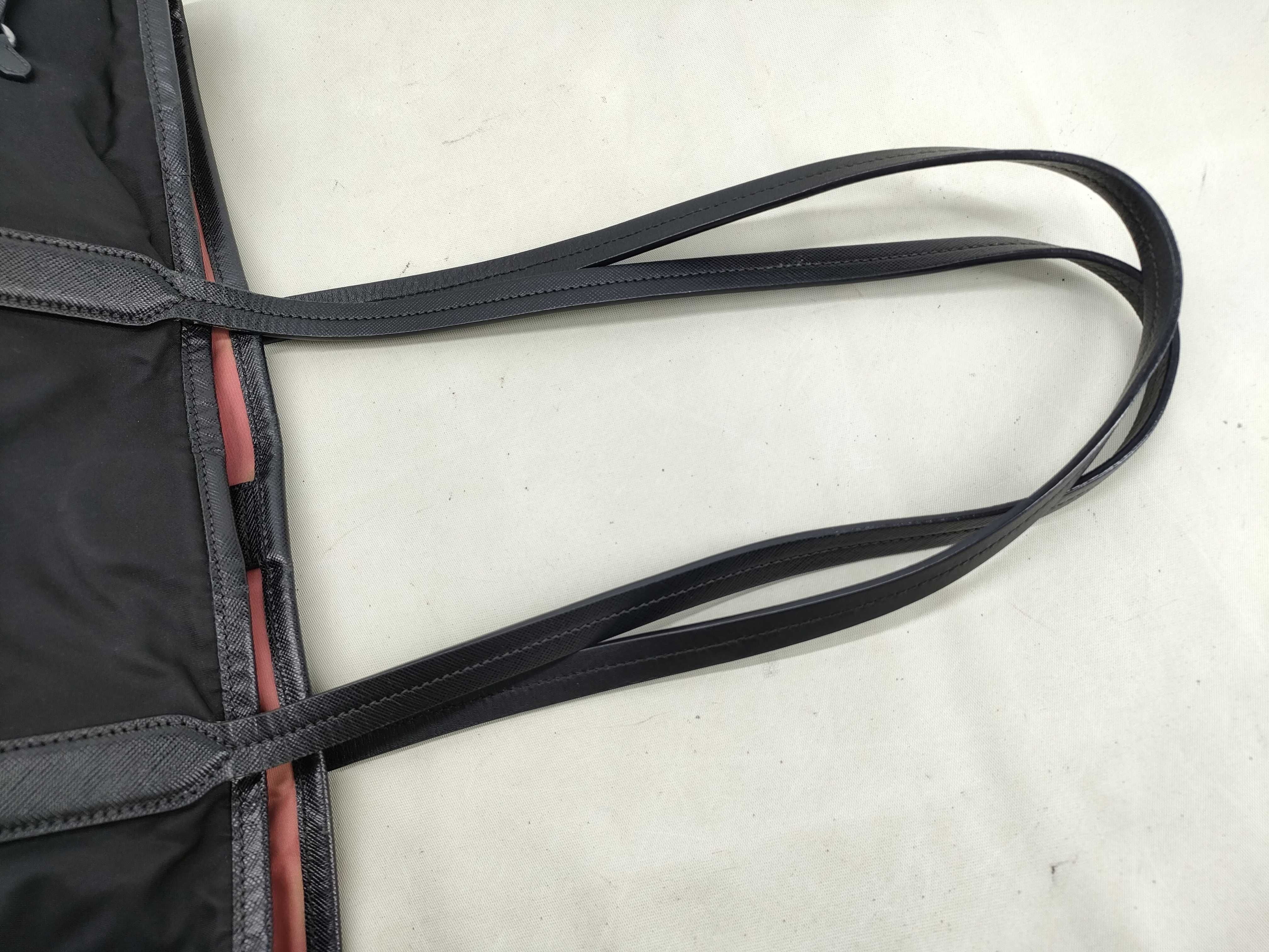 nylon tote bag, black nylon tote bag — view 5