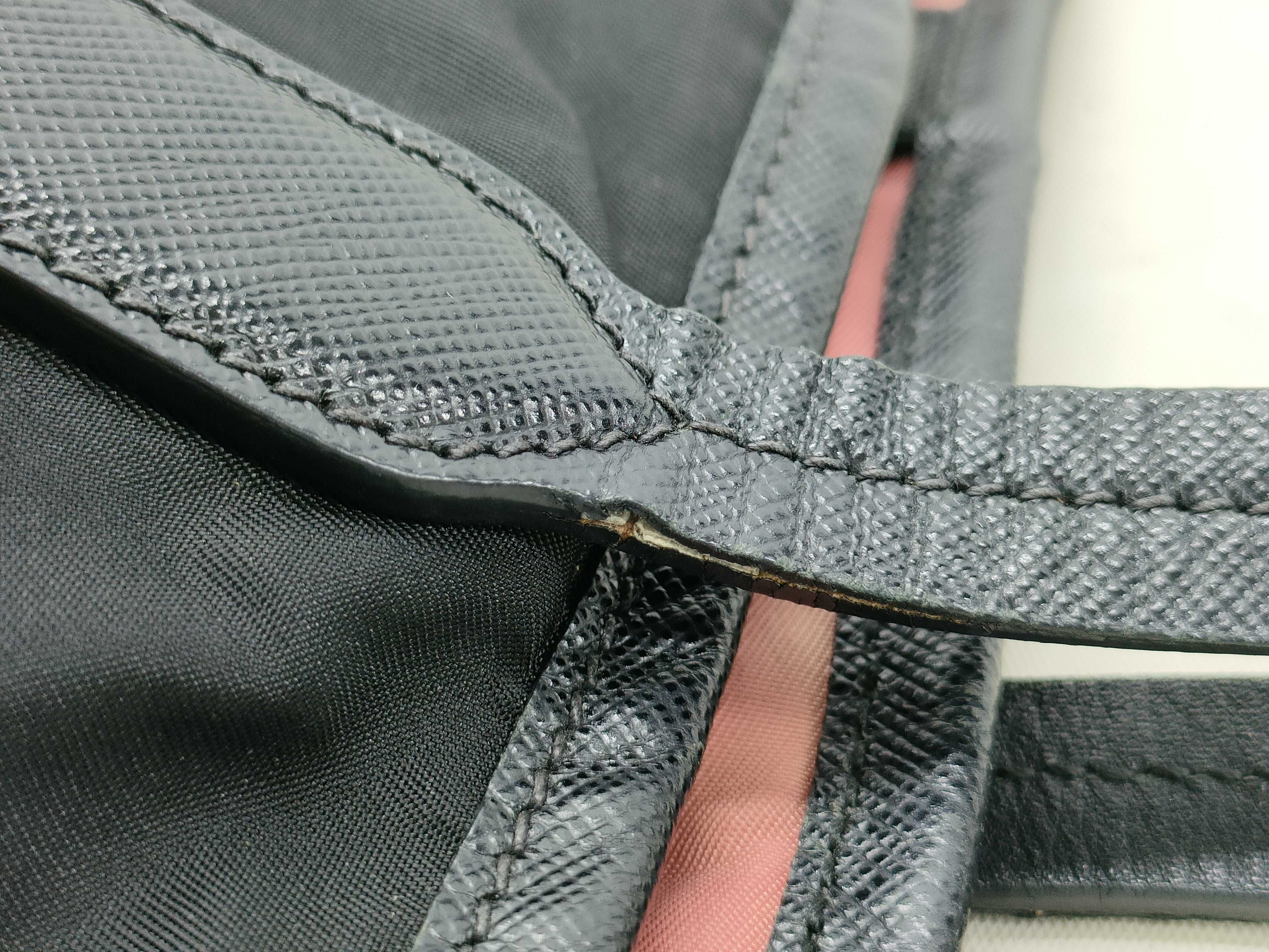 nylon tote bag, black nylon tote bag — view 6