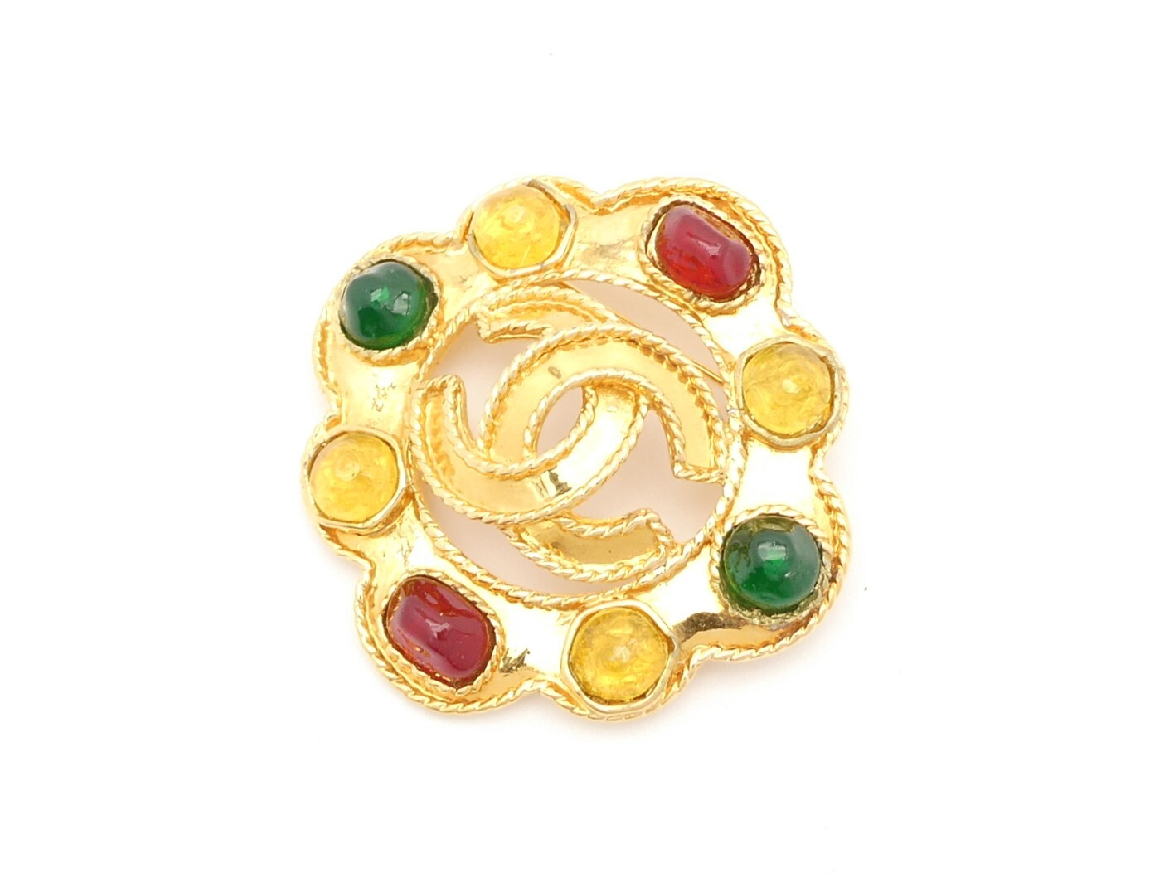 Coco Mark Gold Brooch