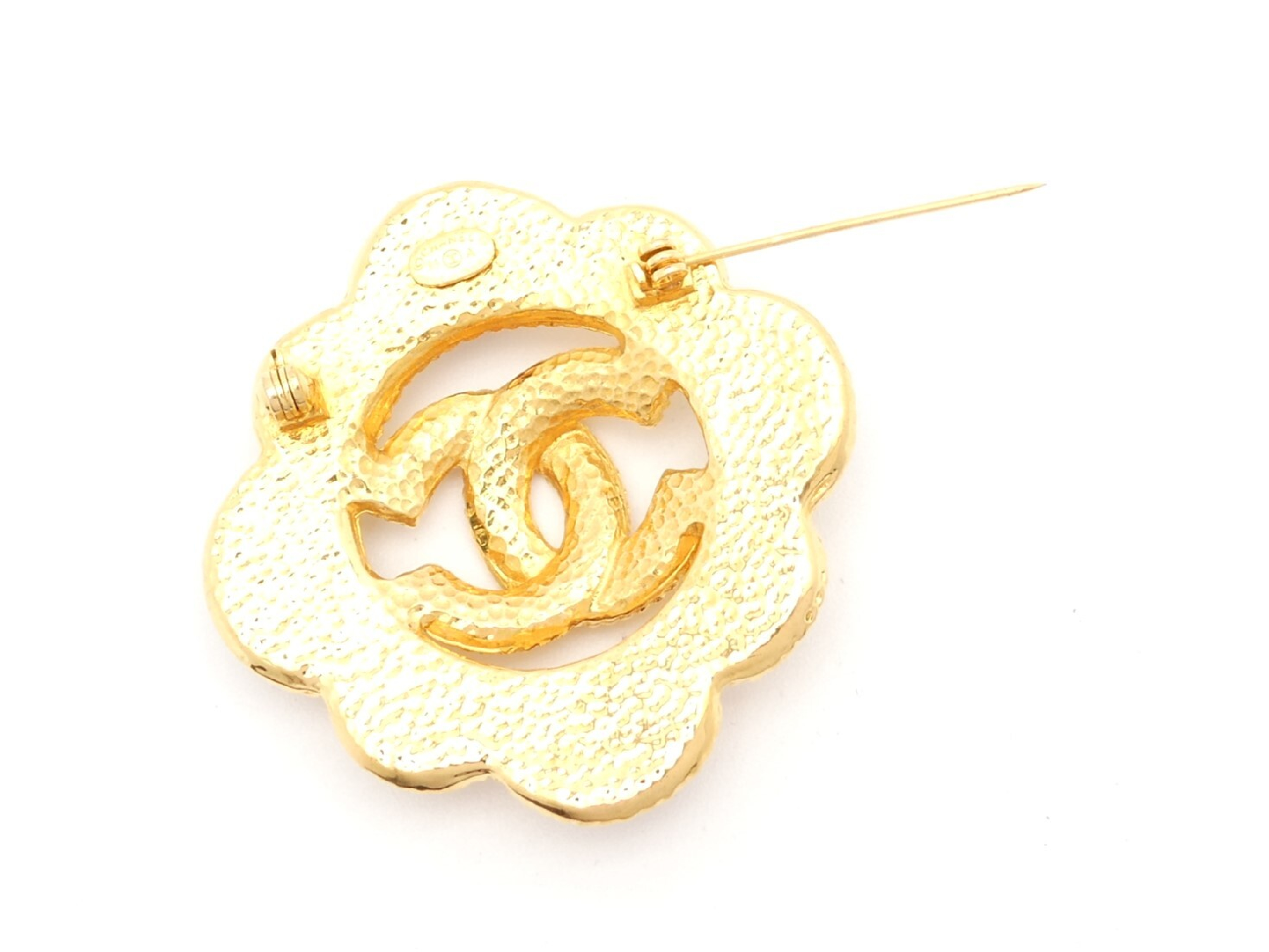 Coco Mark Gold Brooch — view 3
