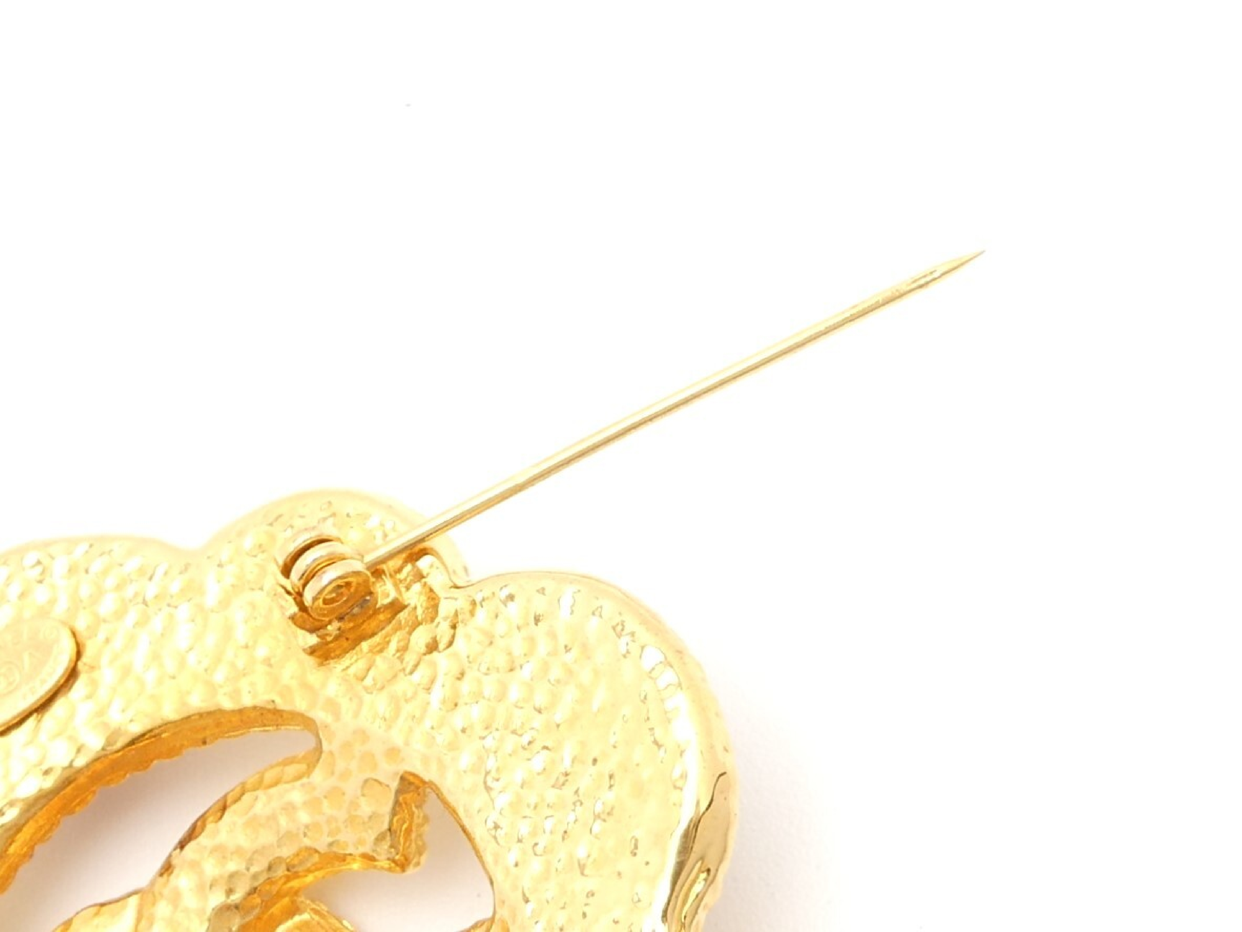 Coco Mark Gold Brooch — view 4