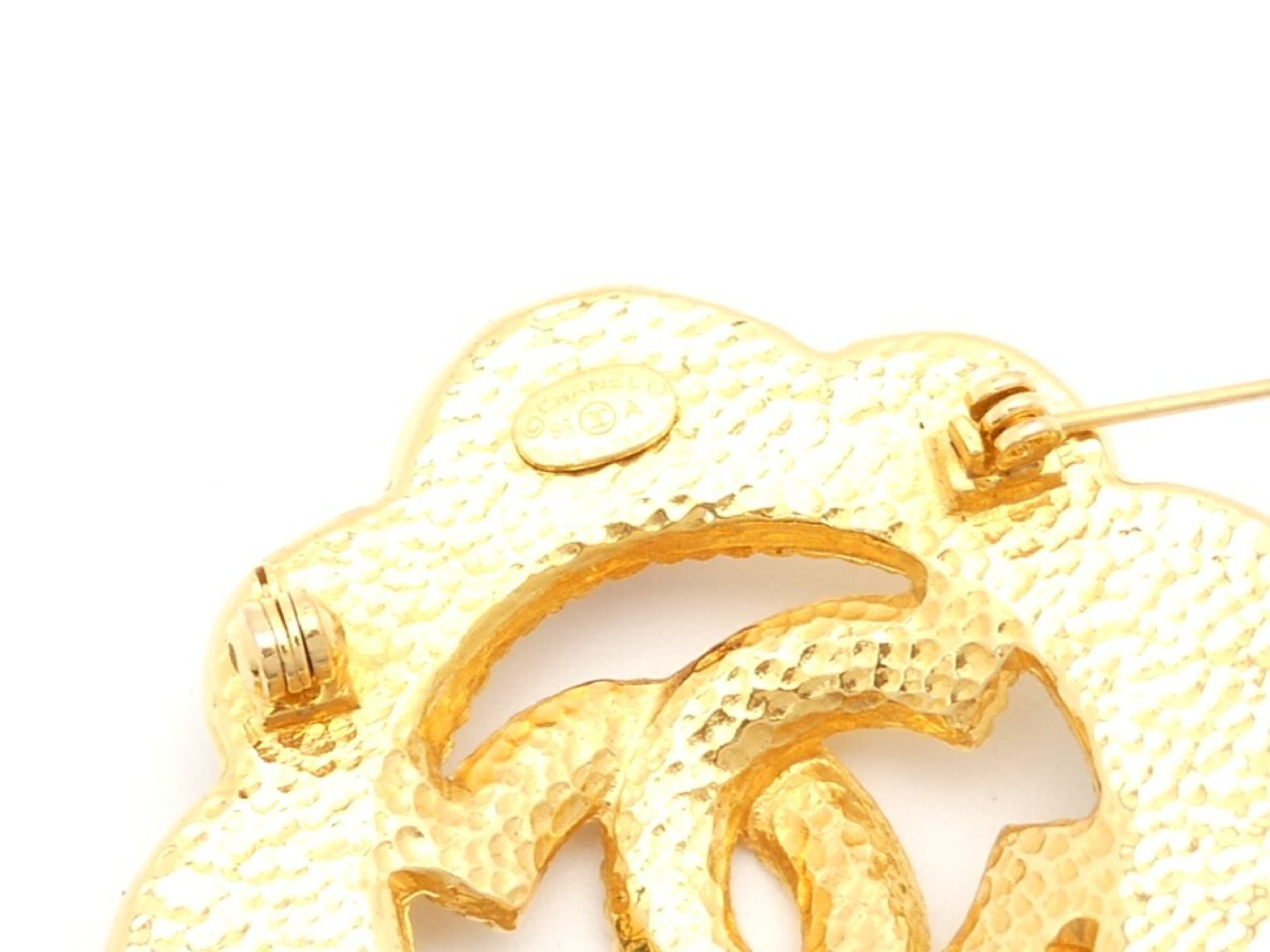 Coco Mark Gold Brooch — view 5