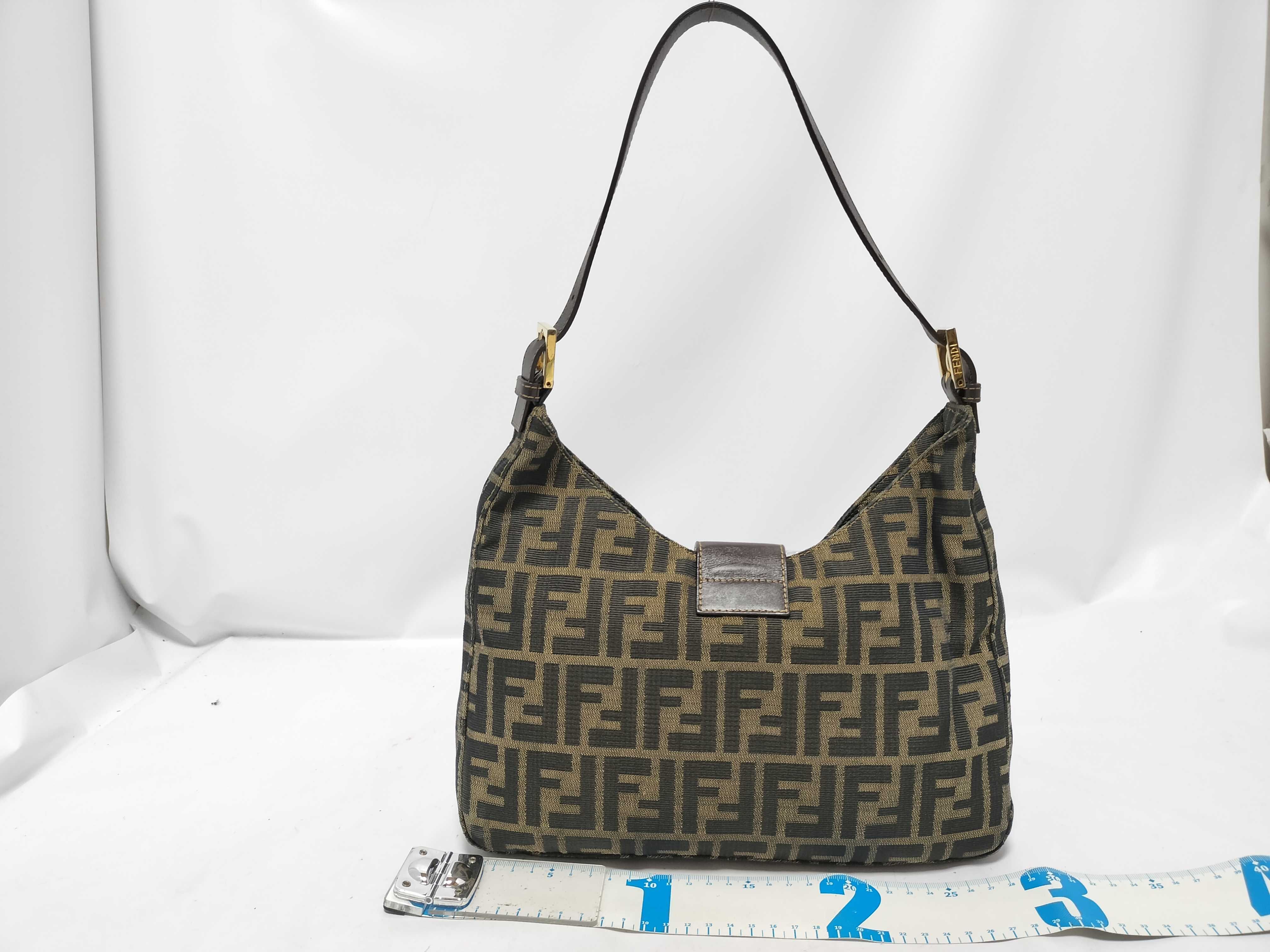 Zucca pattern Fendi Mamma Bucket Gold Hardware Handbag — view 2