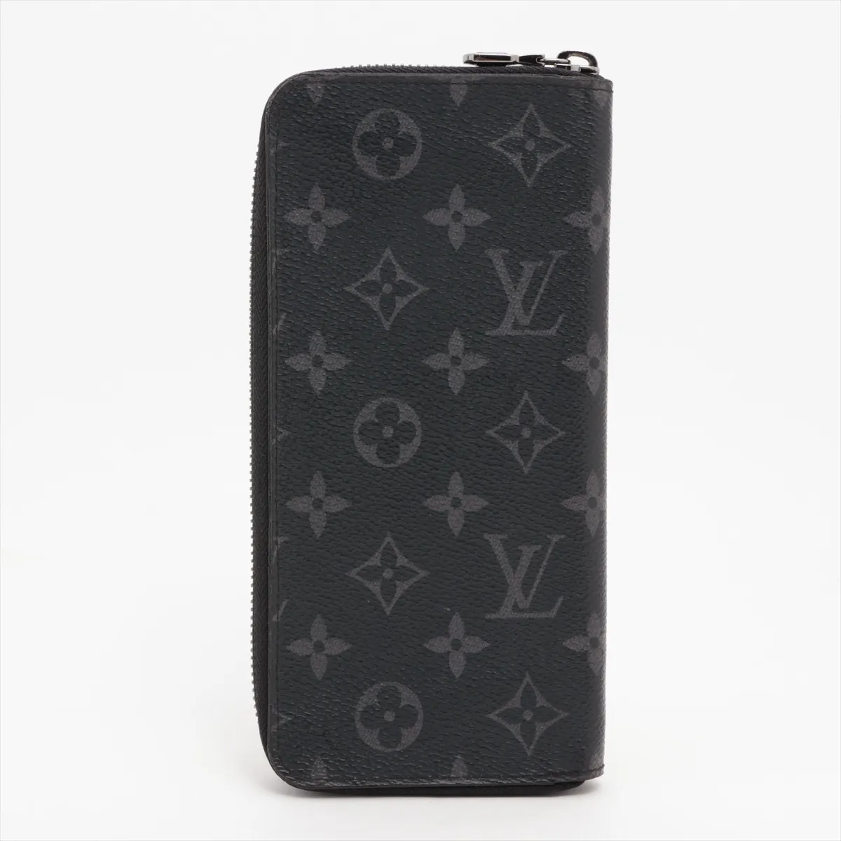 Monogram Eclipse Zippy Wallet Vertical M62295 GI0260 Black Round Zip Wallet — view 2