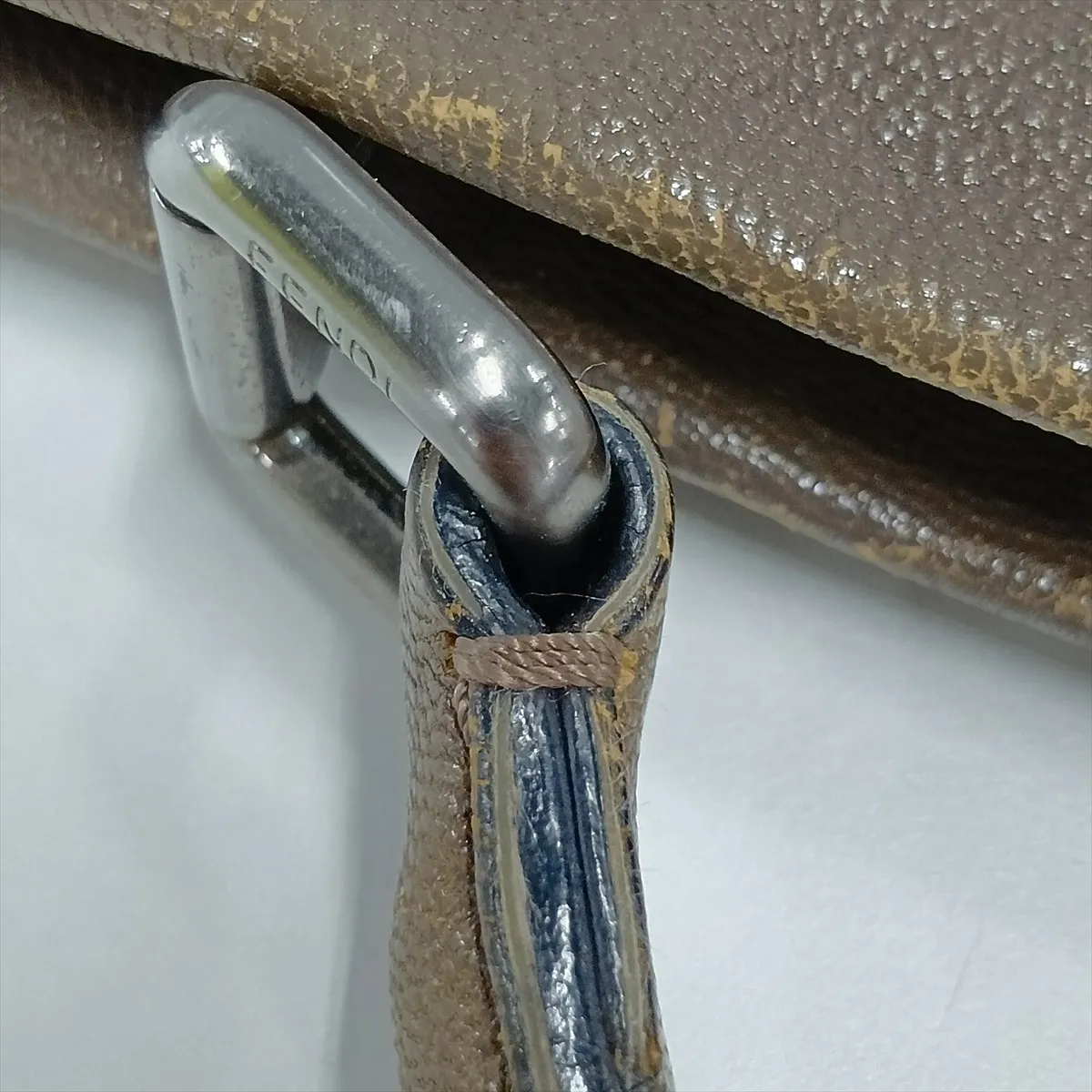 Peekaboo Large Leather 2-Way Handbag Brown 8BN210 — view 11