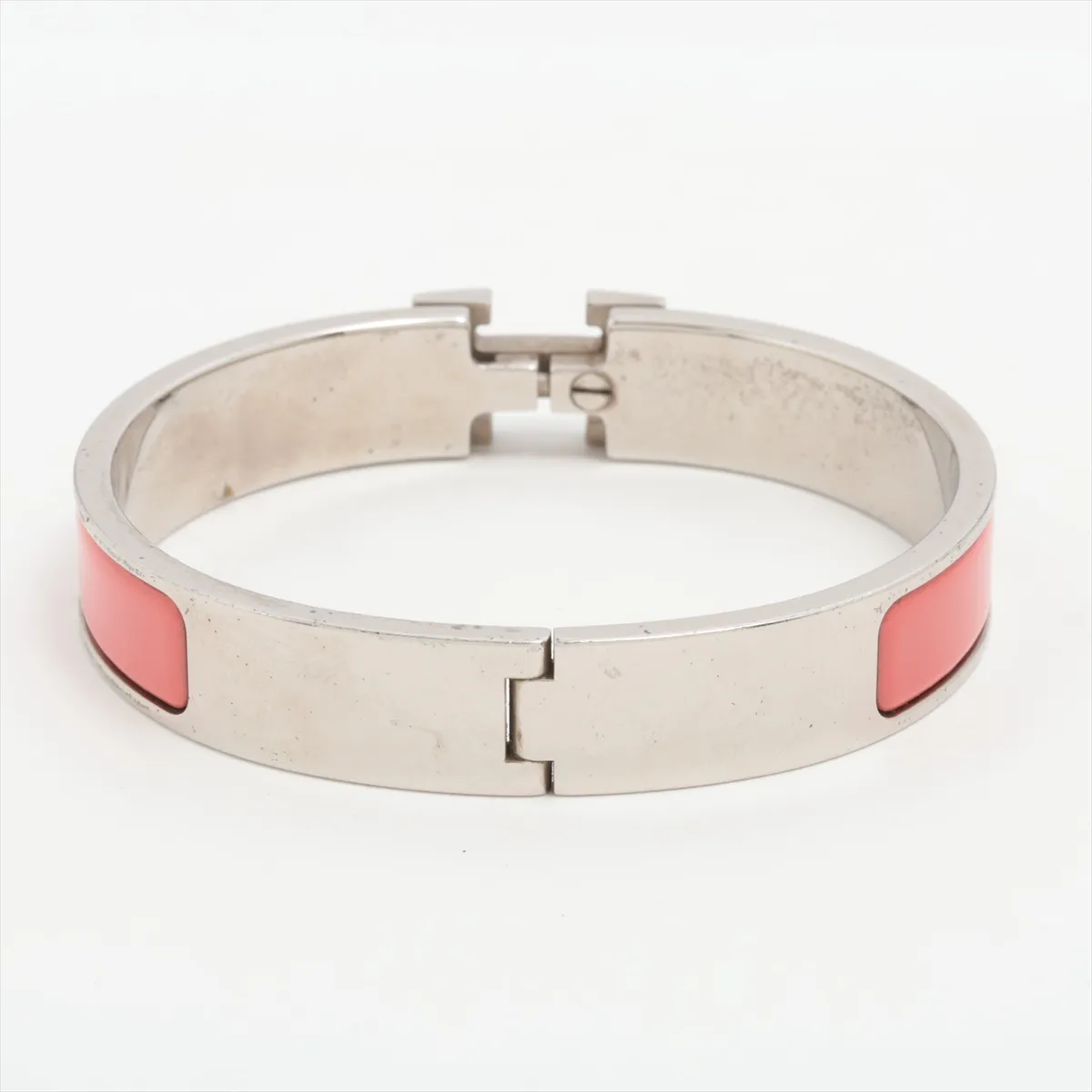 Click H Fan Bangle, GP (Gold Plated), Silver x Pink. Shows — view 2