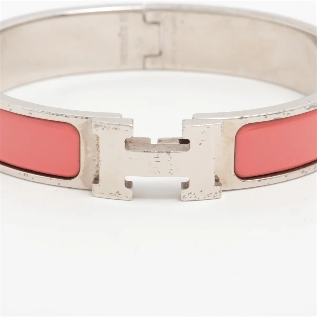 Click H Fan Bangle, GP (Gold Plated), Silver x Pink. Shows — view 3