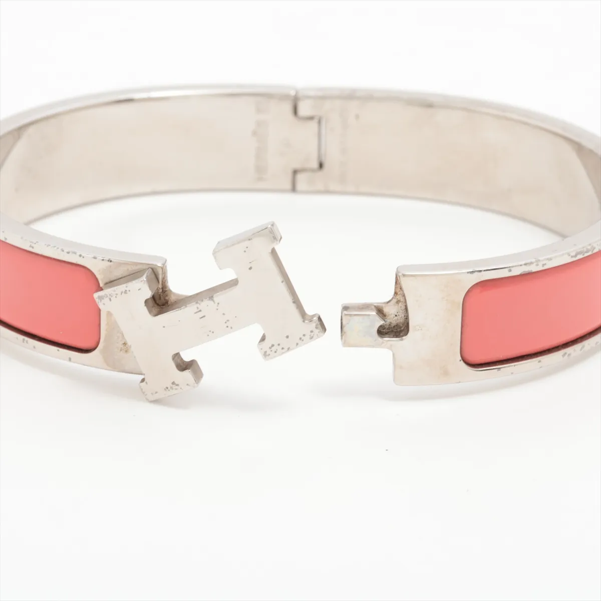 Click H Fan Bangle, GP (Gold Plated), Silver x Pink. Shows — view 5