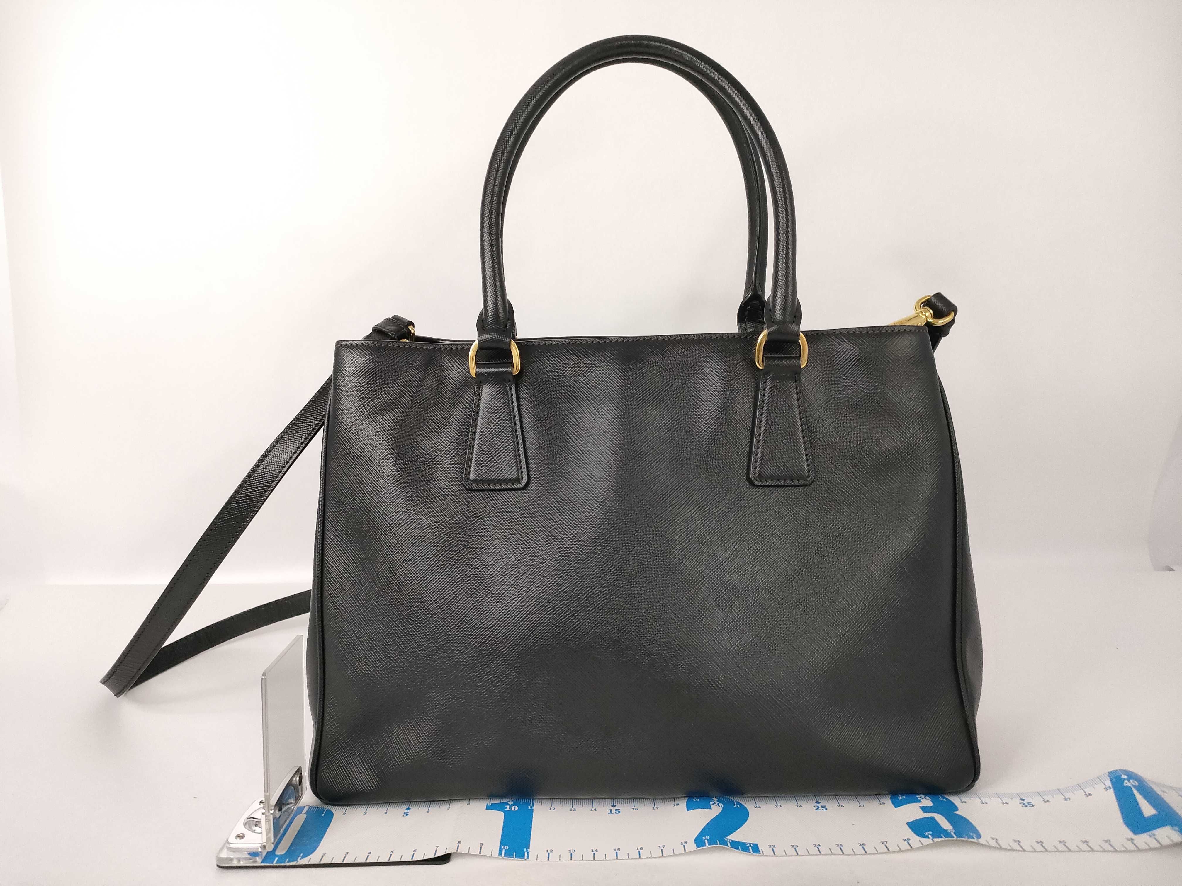 Galleria Medium Saffiano Black Handbag — view 2