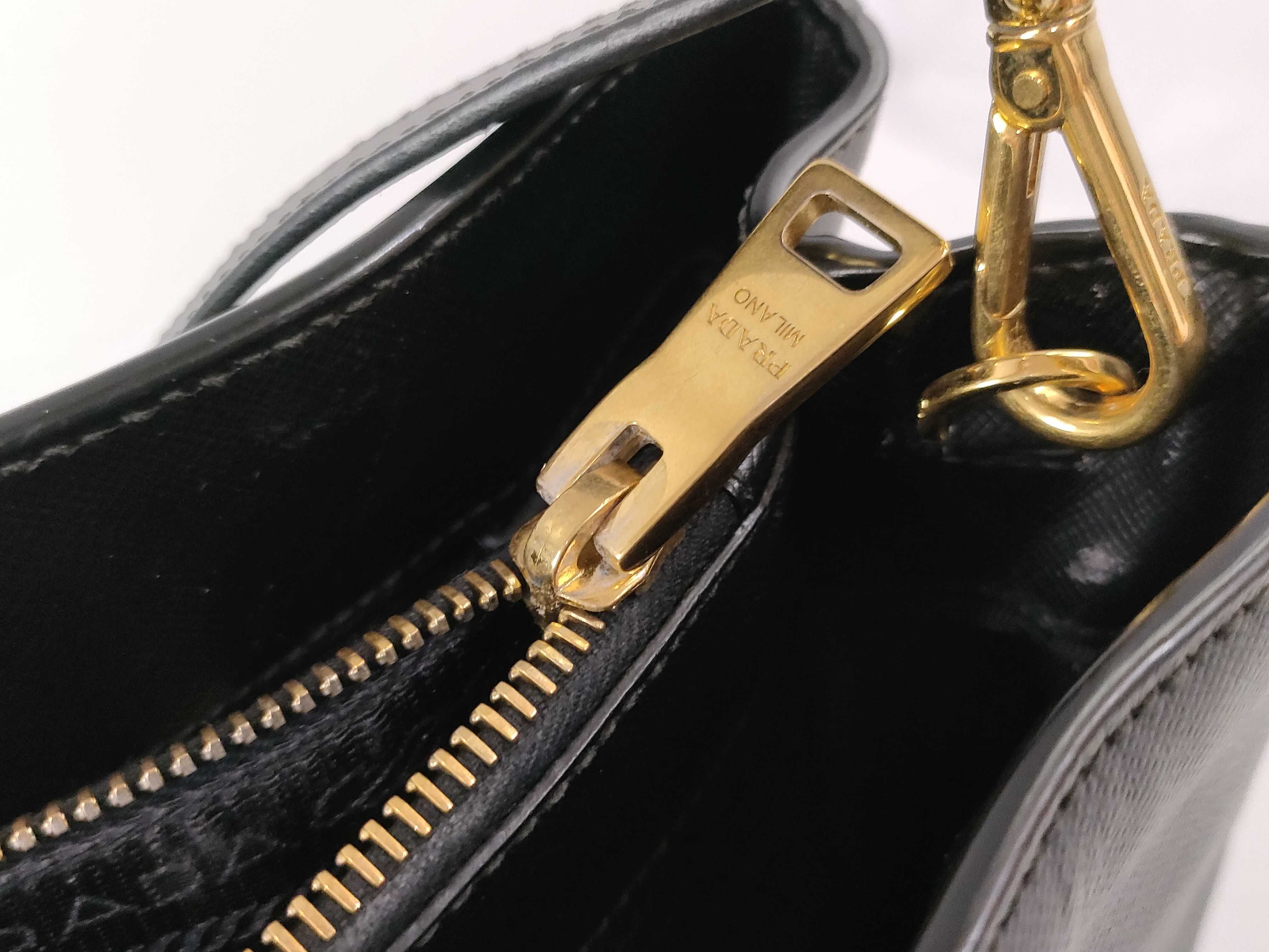 Galleria Medium Saffiano Black Handbag — view 13