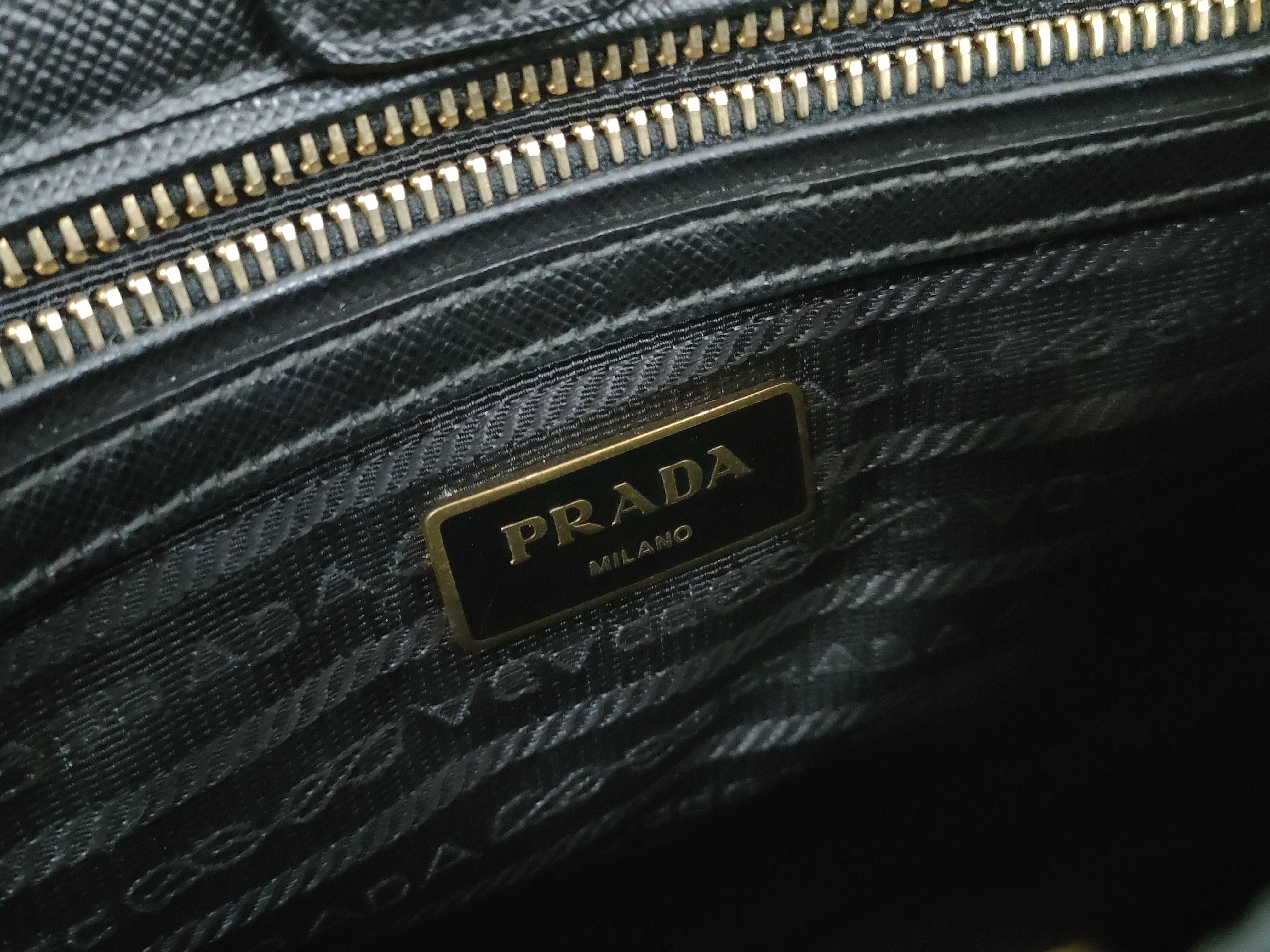 Galleria Medium Saffiano Black Handbag — view 14