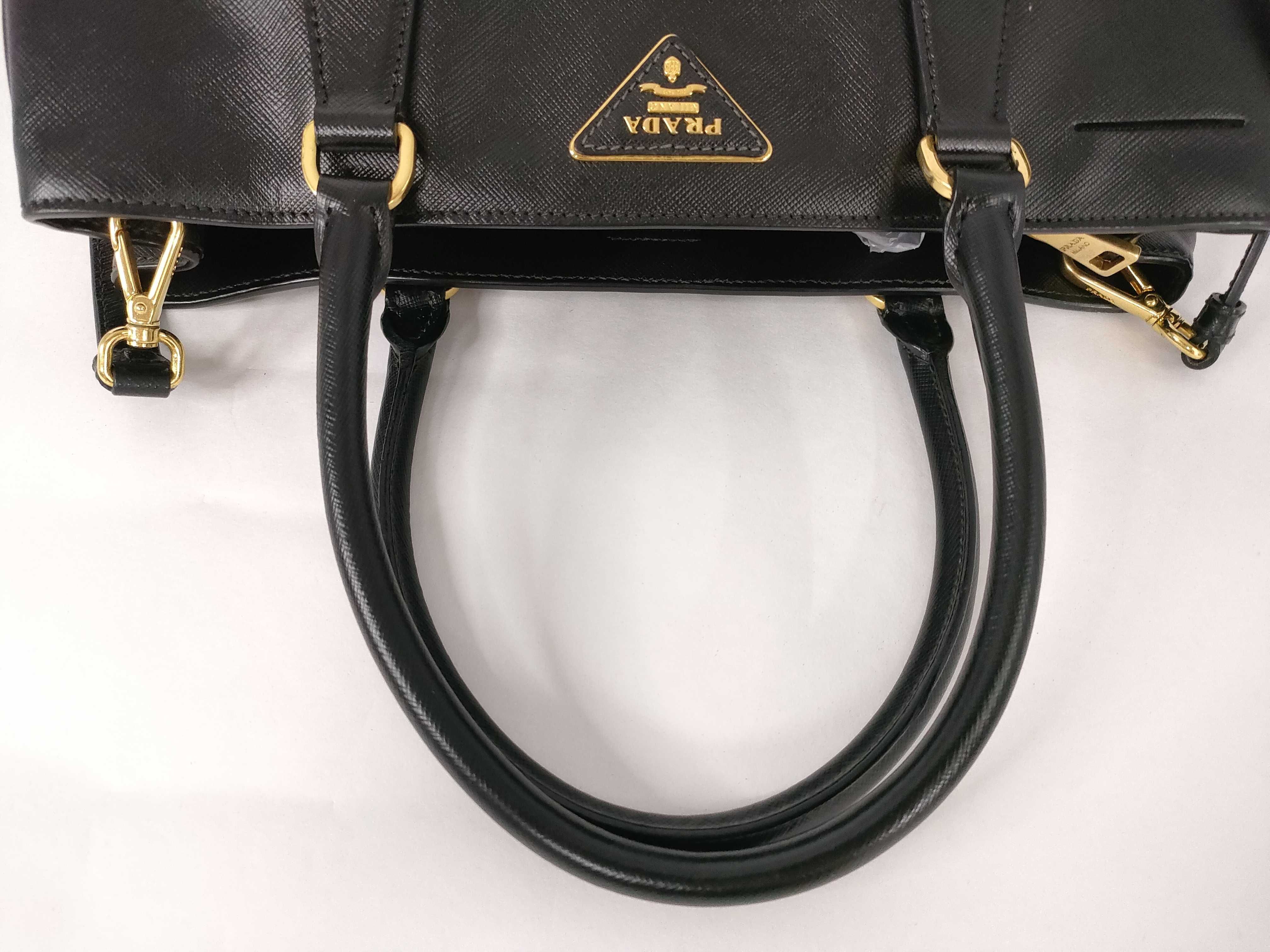 Galleria Medium Saffiano Black Handbag — view 3
