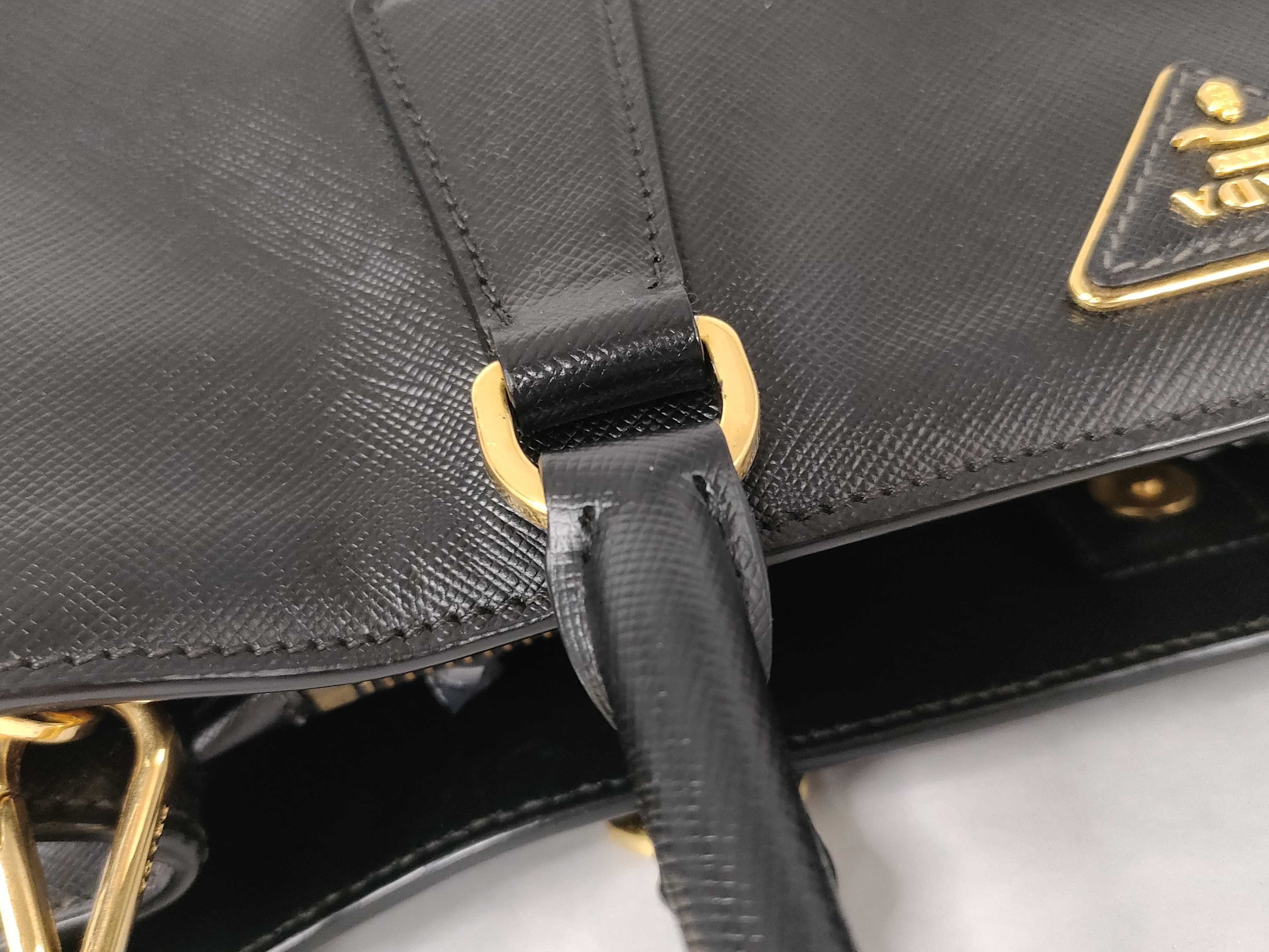 Galleria Medium Saffiano Black Handbag — view 5