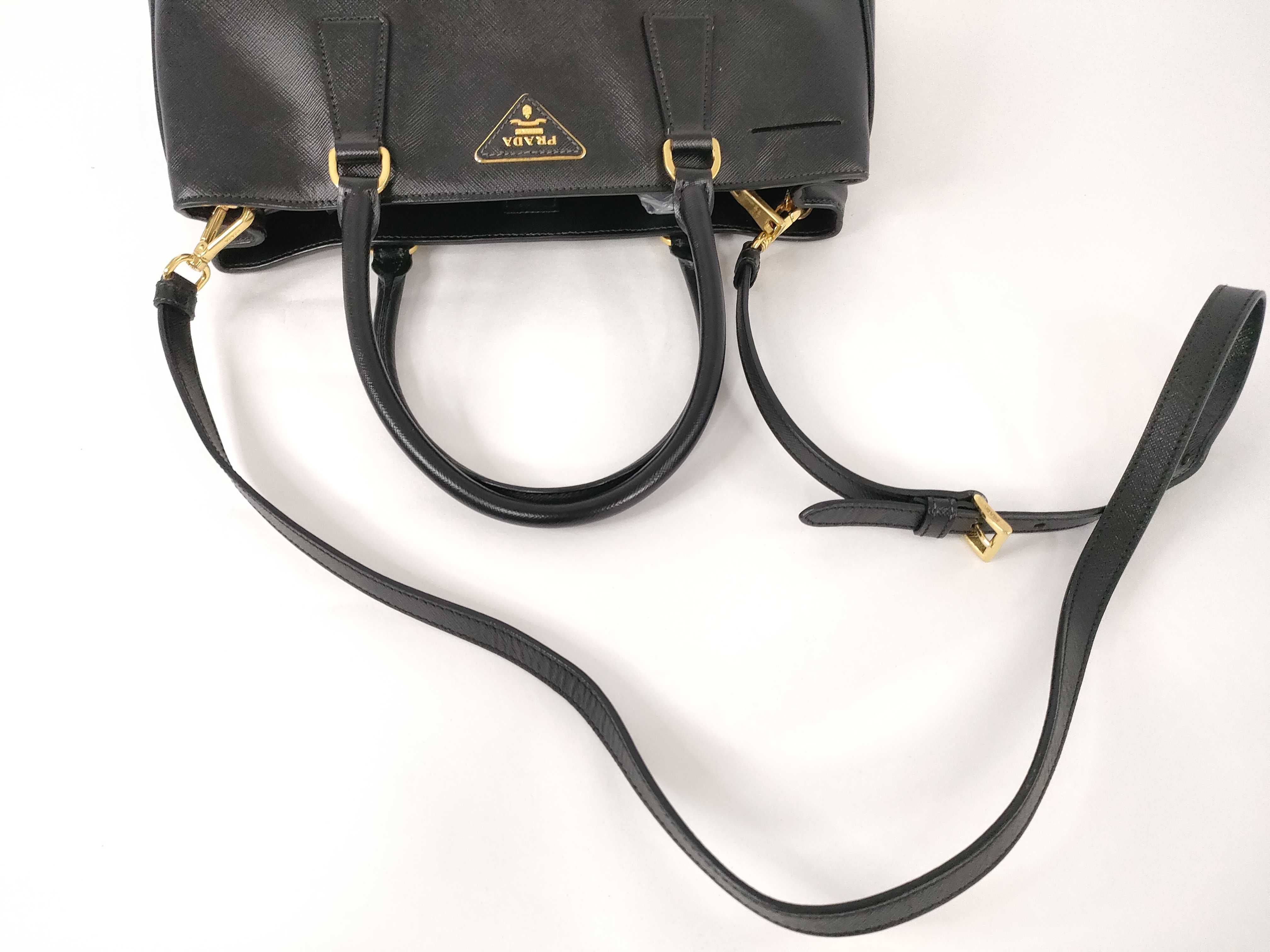 Galleria Medium Saffiano Black Handbag — view 6