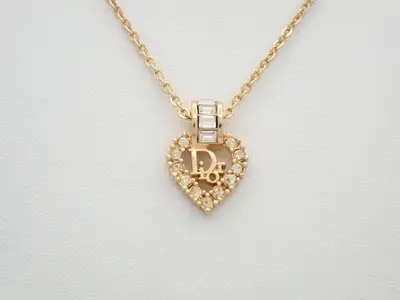 Rhinestone necklace, vintage Dior, chain approximately 43cm