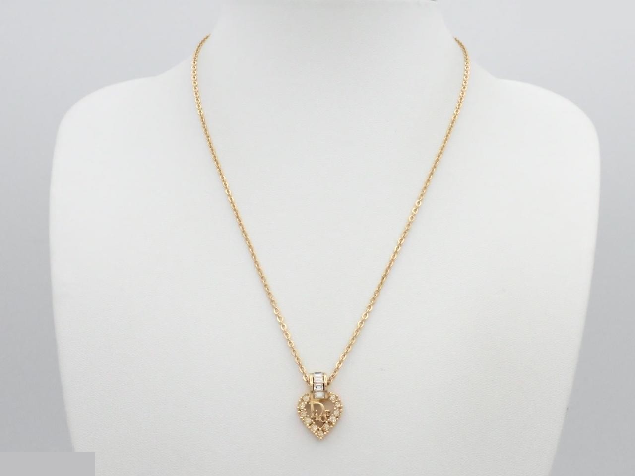 Rhinestone necklace, vintage Dior, chain approximately 43cm — view 3
