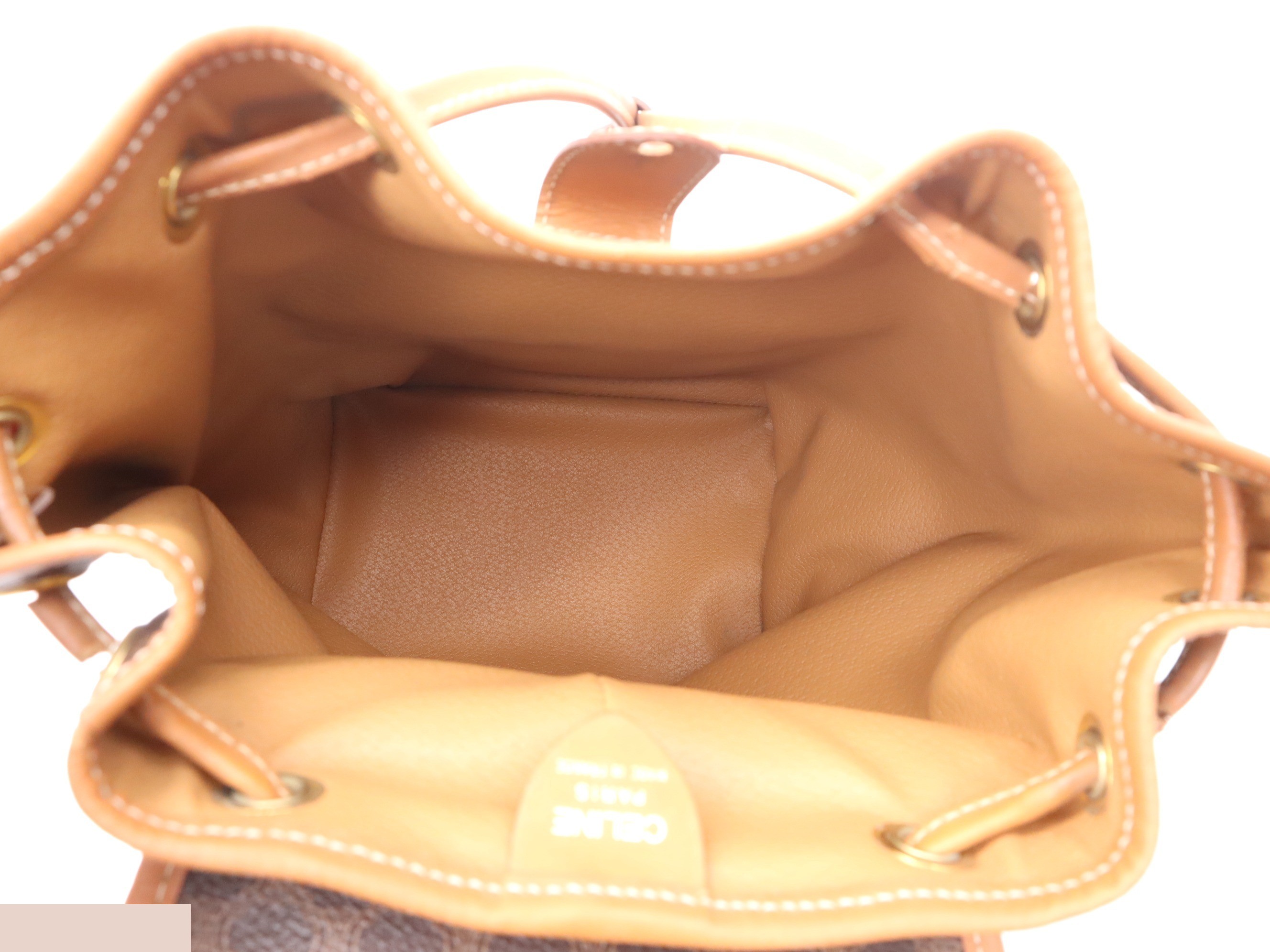 PVC x Leather Macadam Backpack, Brown, Gold Hardware — view 7