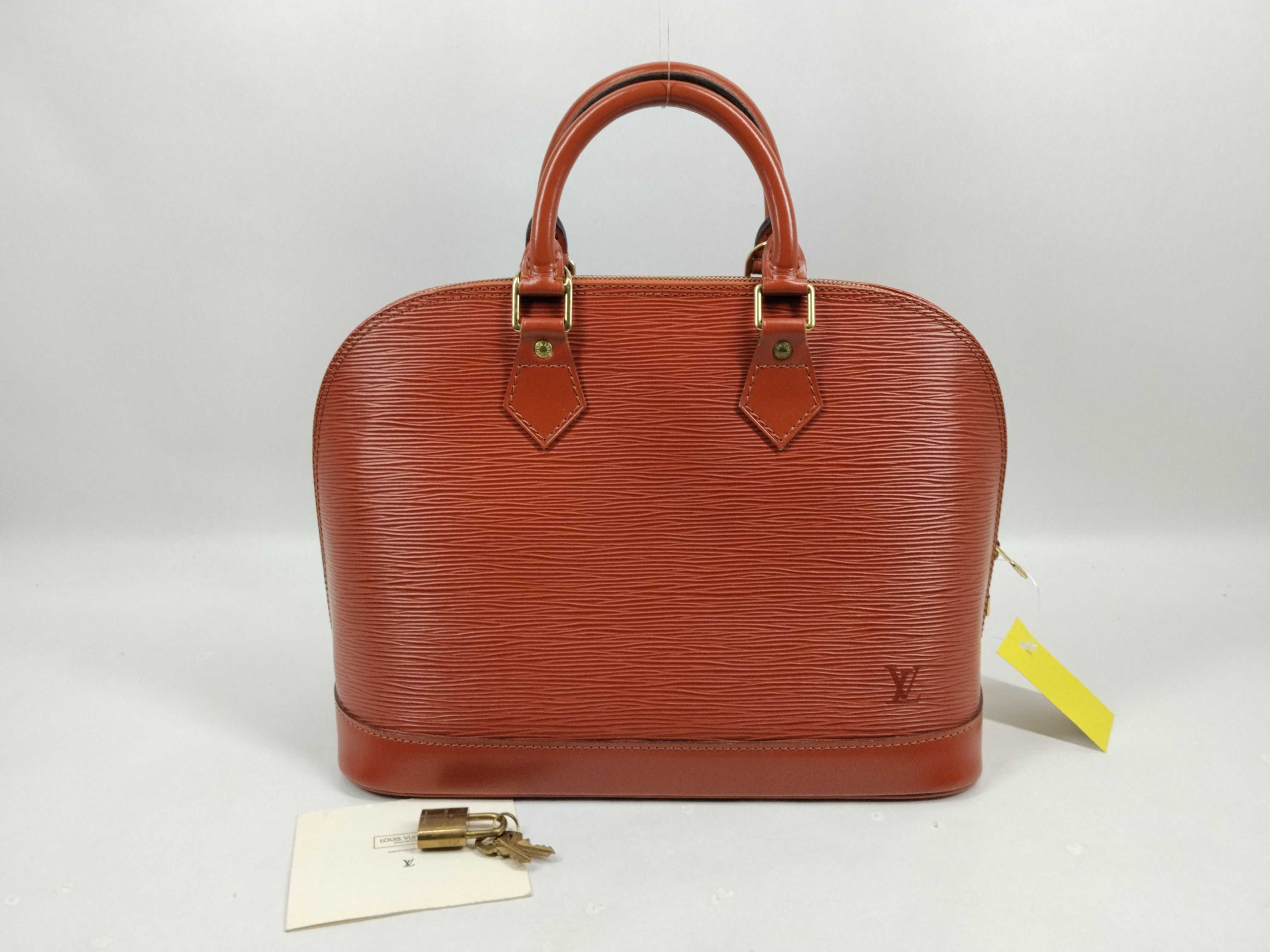 Epi Alma MM Handbag with Padlock