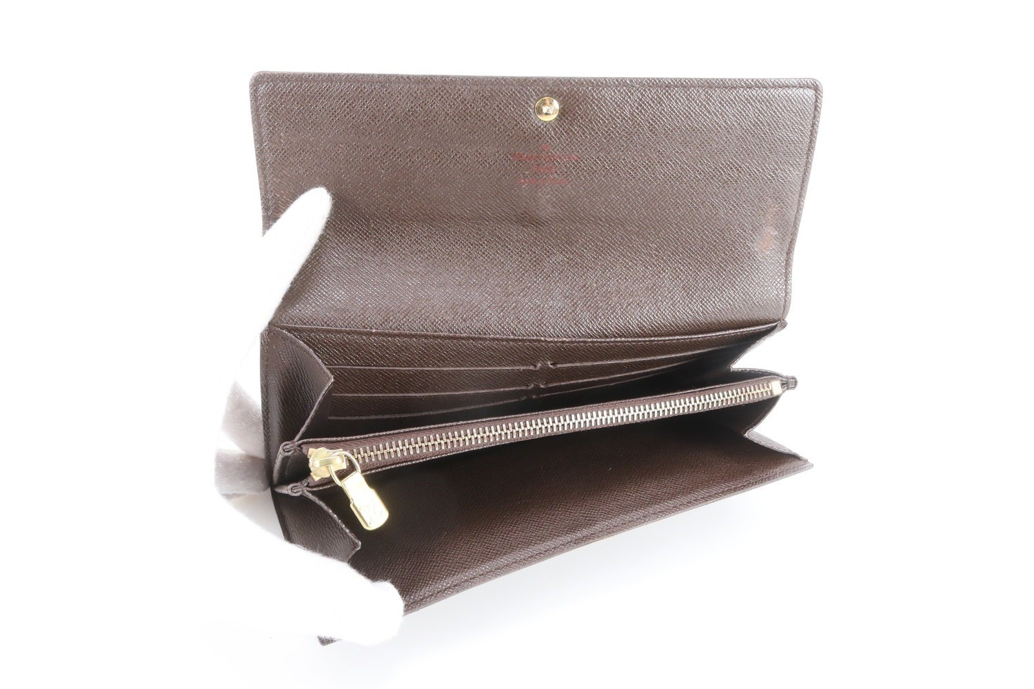 Damier Portefeuille Sarah N61734 Leather Long Wallet — view 3