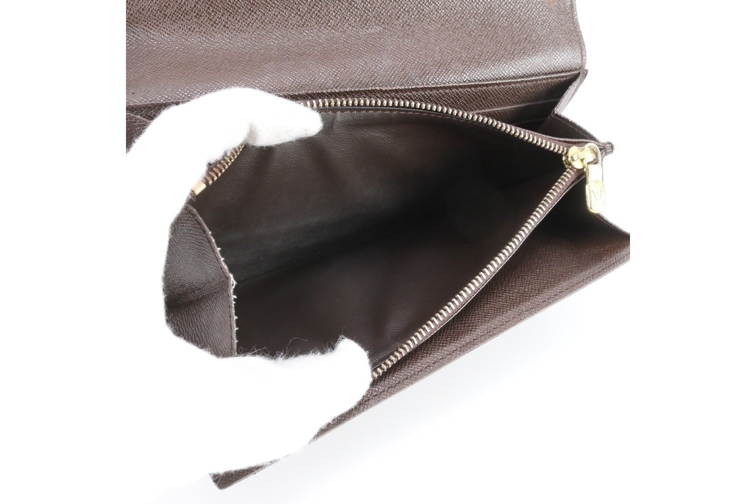 Damier Portefeuille Sarah N61734 Leather Long Wallet — view 4