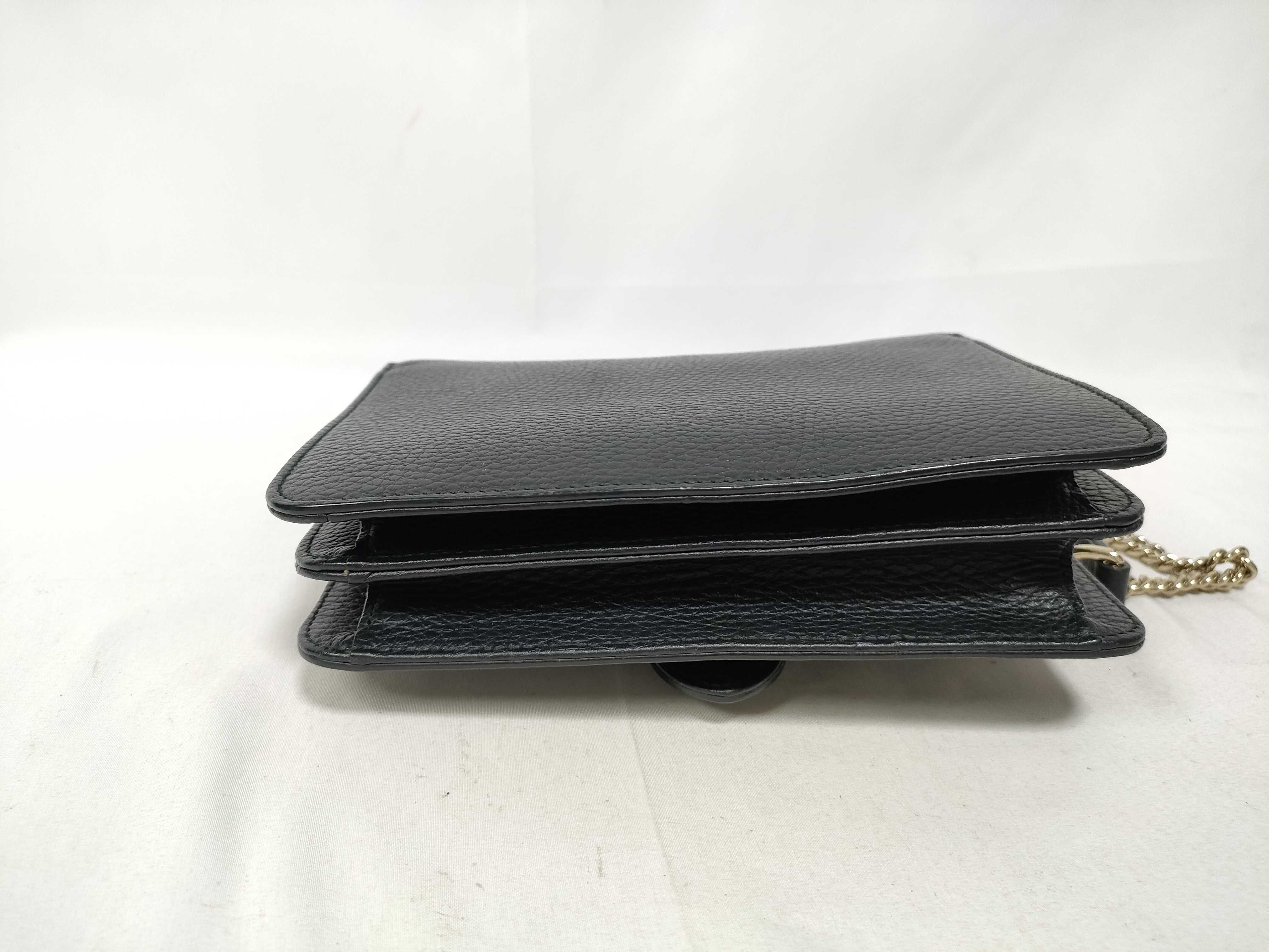 Black Leather Shoulder Bag — view 3
