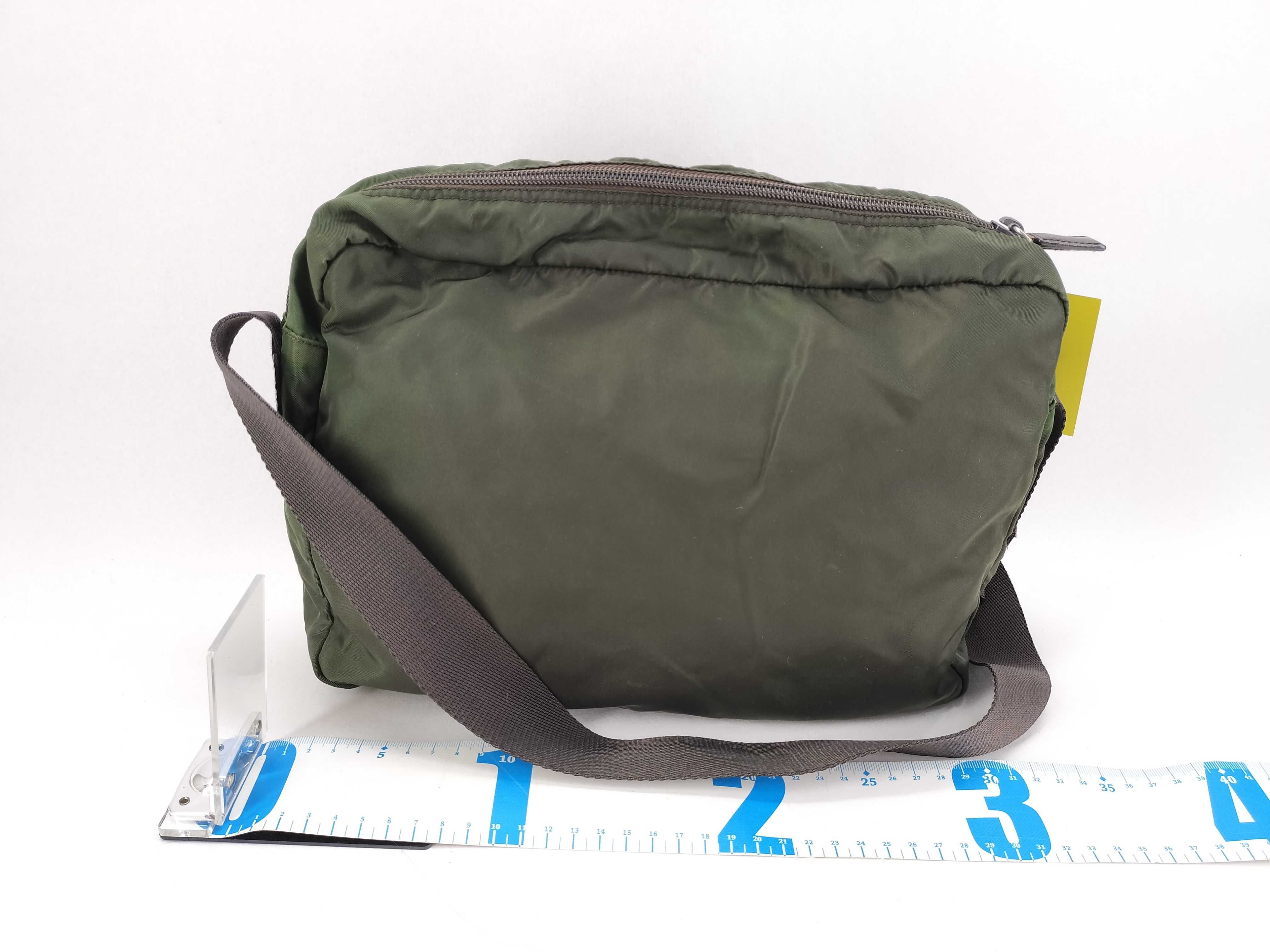 Nylon Shoulder Bag, Green — view 2
