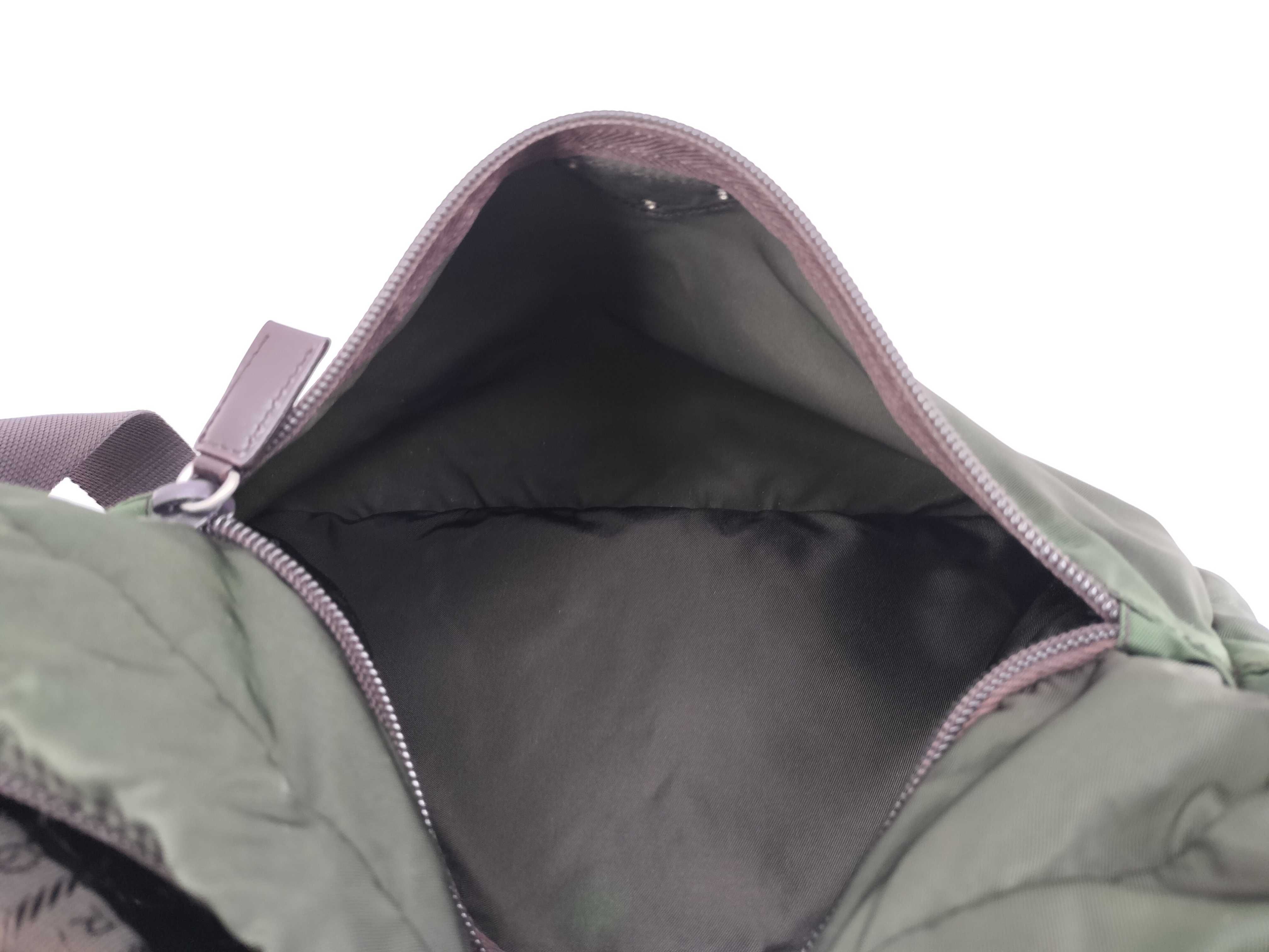 Nylon Shoulder Bag, Green — view 15