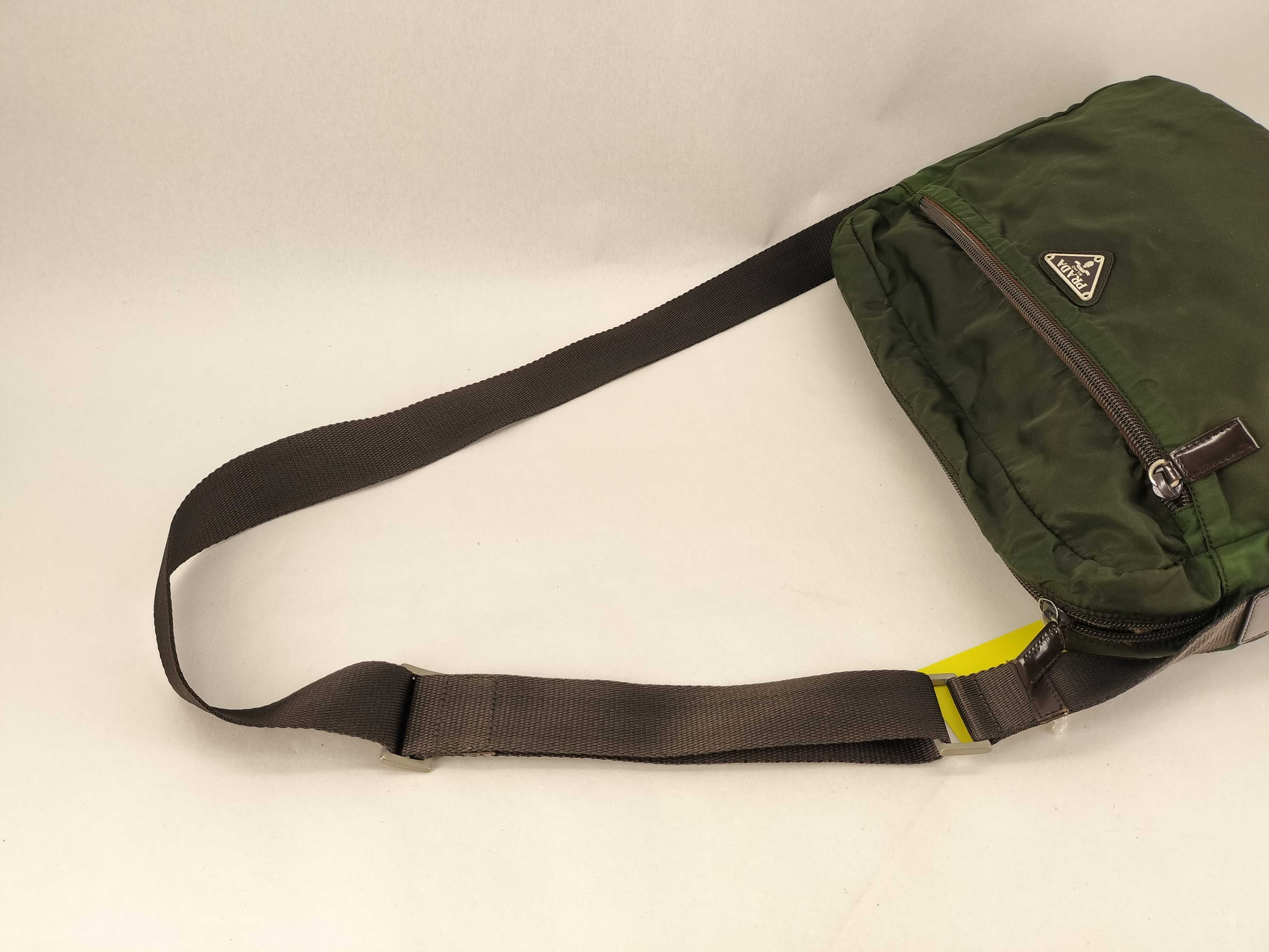 Nylon Shoulder Bag, Green — view 3