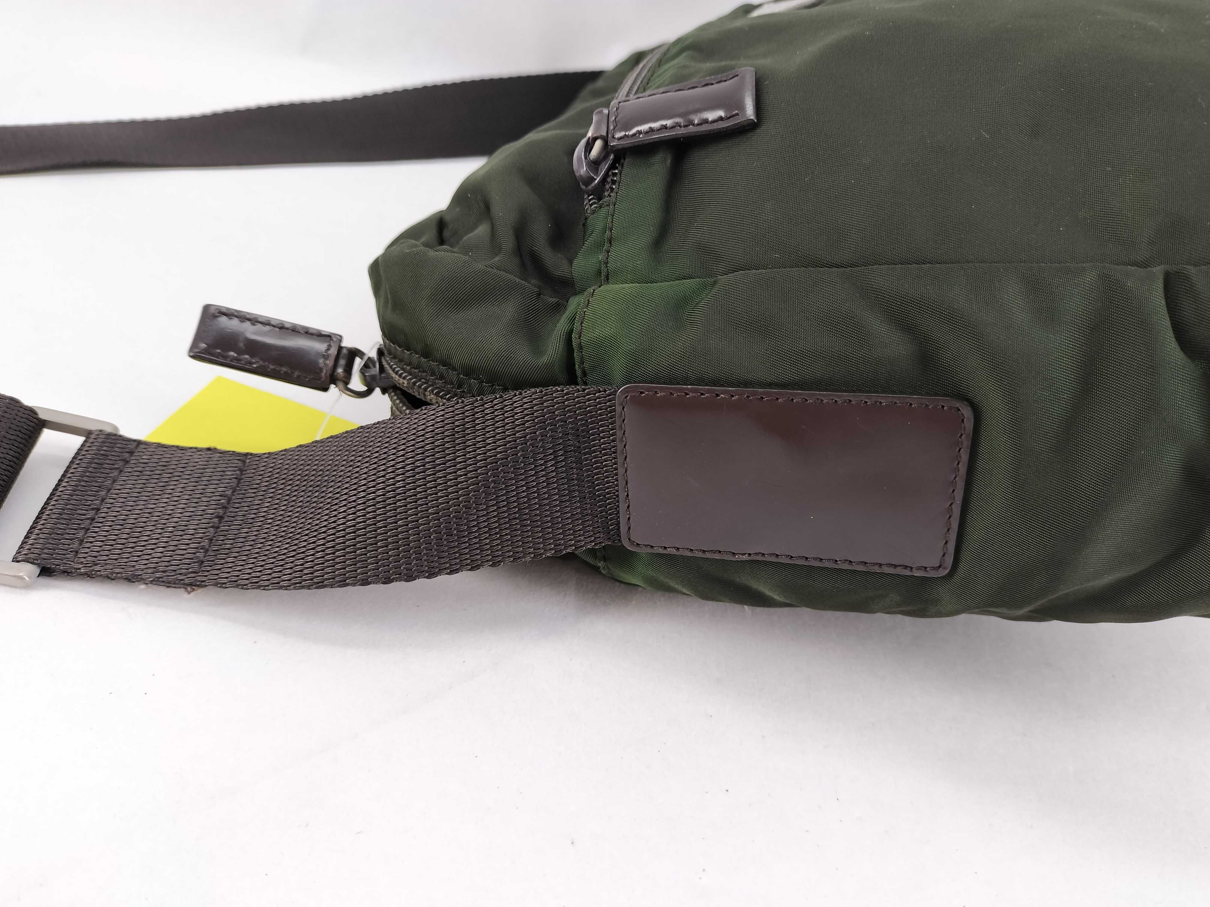 Nylon Shoulder Bag, Green — view 5