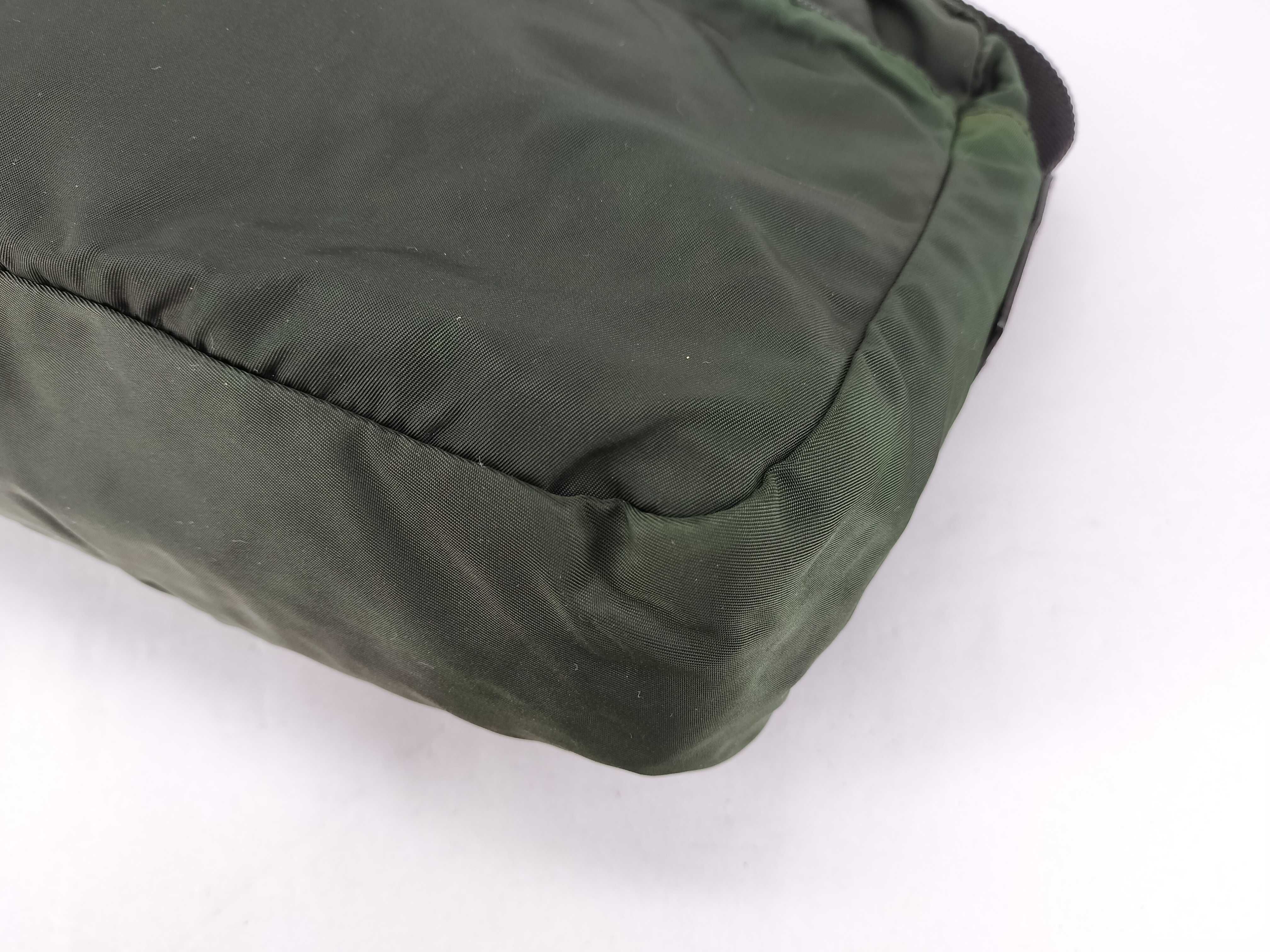 Nylon Shoulder Bag, Green — view 7
